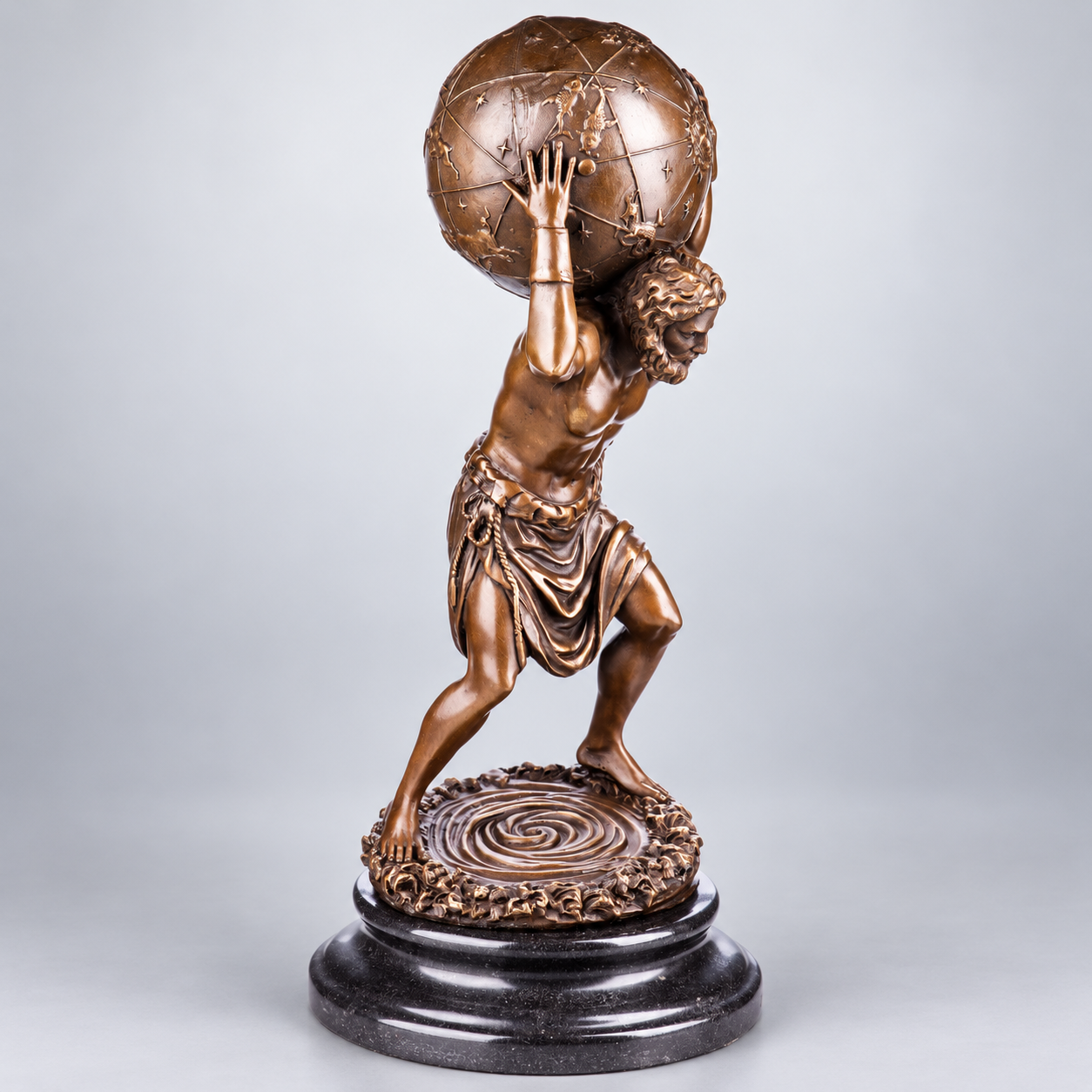 Atlas Holding the World Bronze Sculpture – Greek Titan