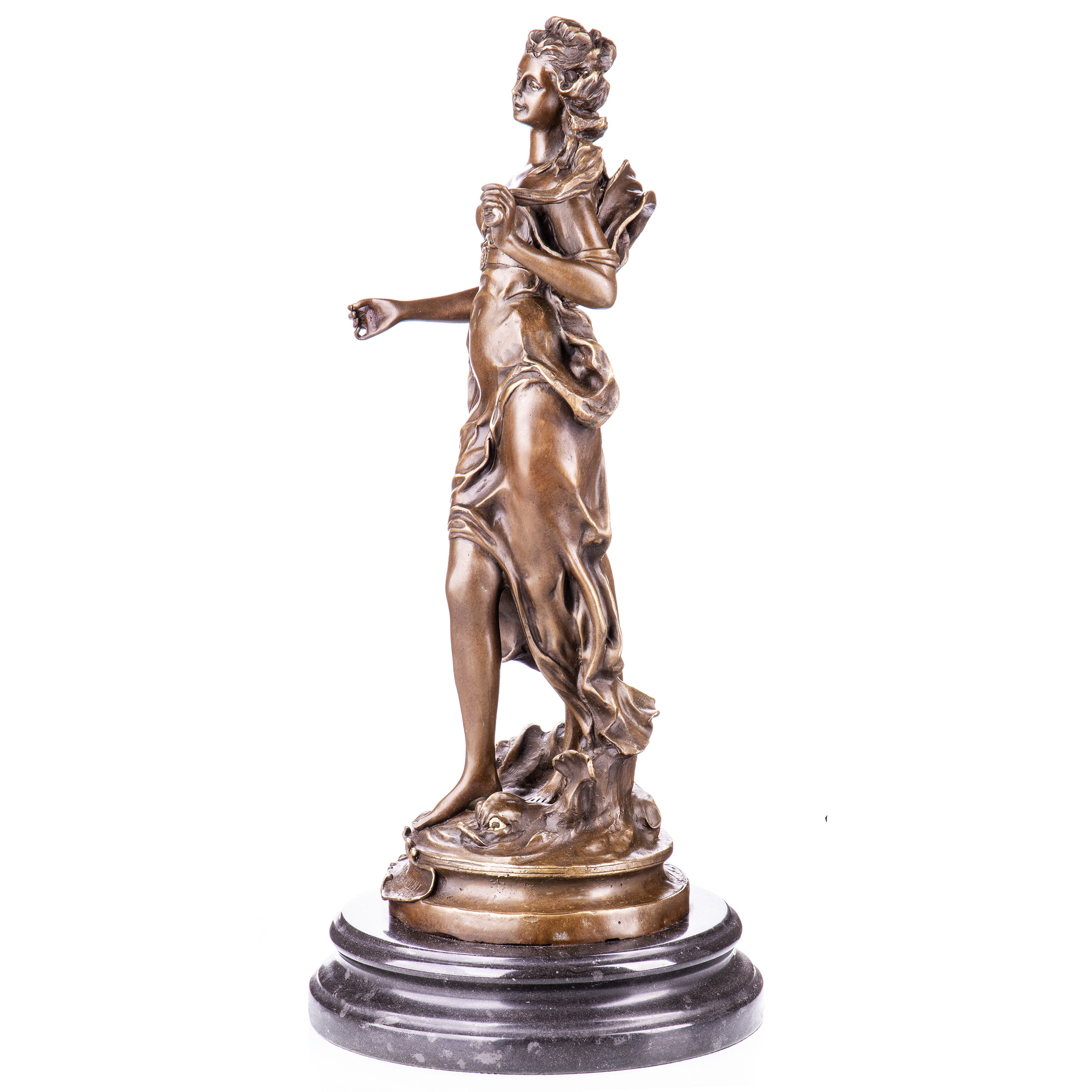 Amphitrite Sea Goddess Bronze Sculpture after A. Moreau – view 2