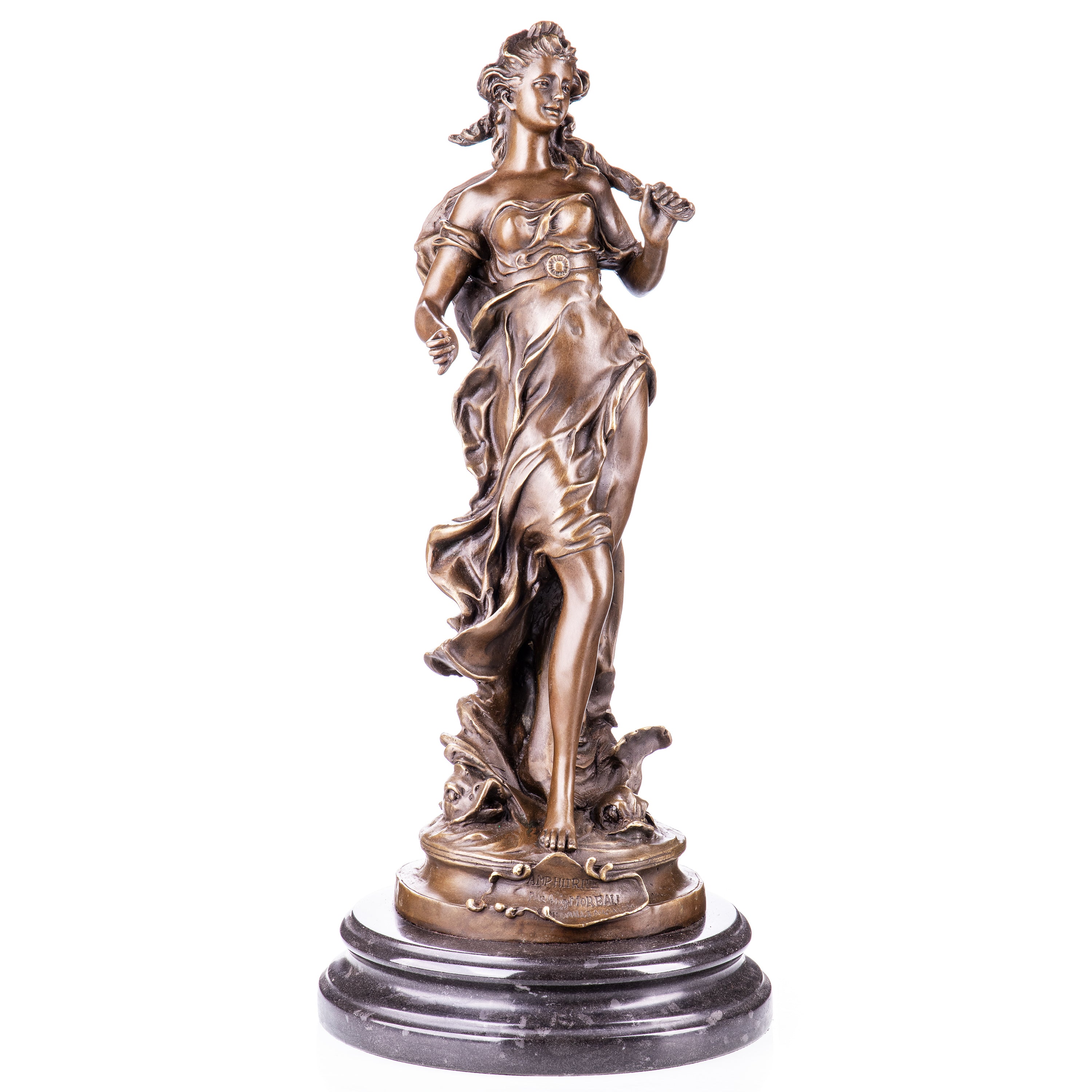 Amphitrite Sea Goddess Bronze Sculpture after A. Moreau – view 1