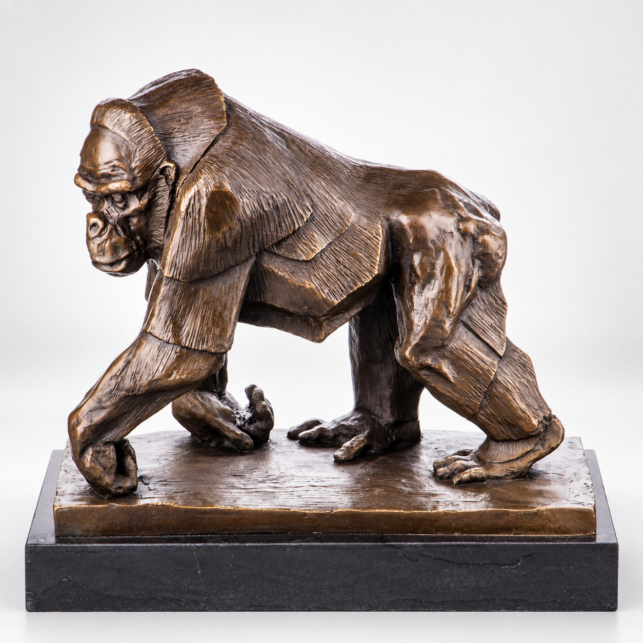 Gorilla Bronze Sculpture – view 1