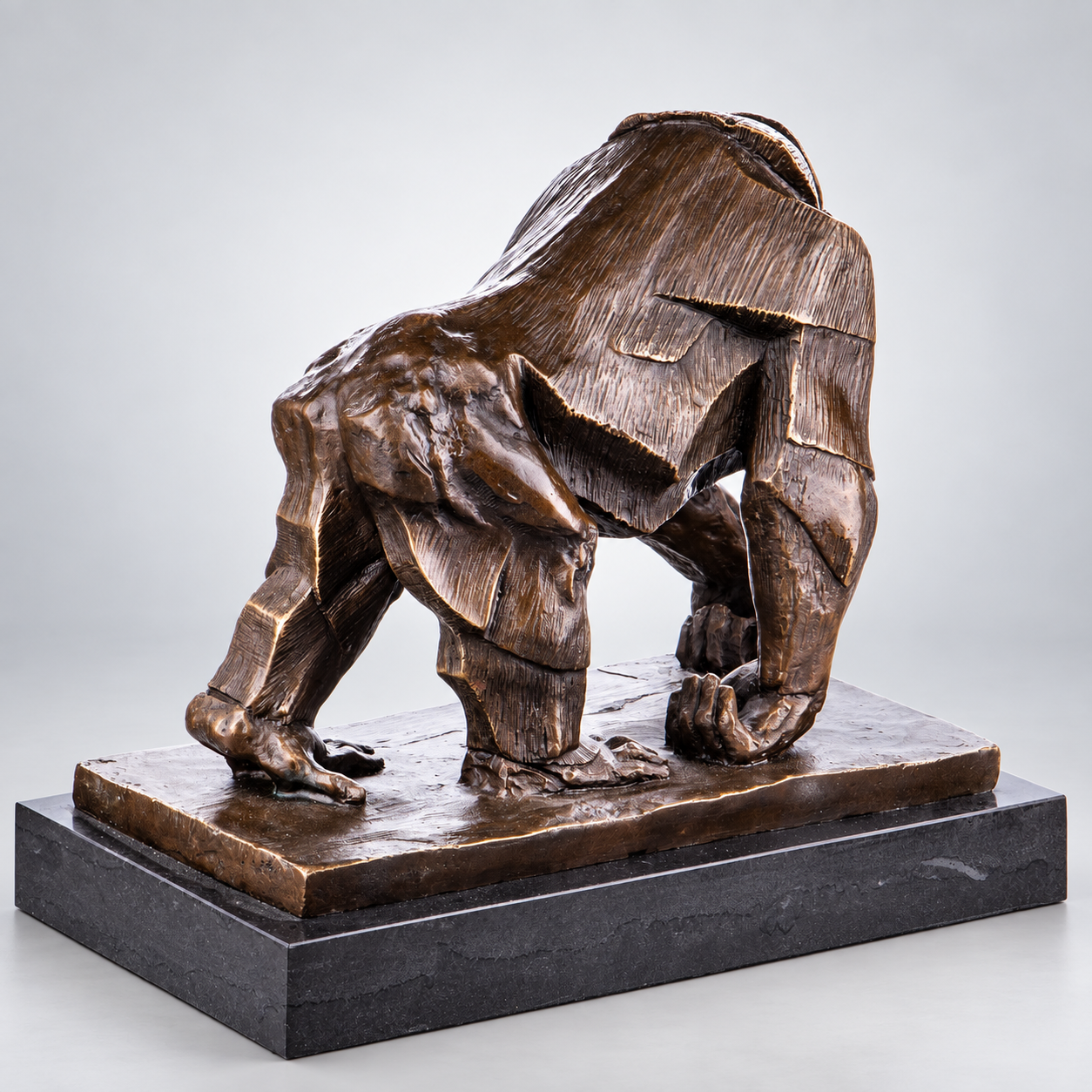Gorilla Bronze Sculpture – view 2