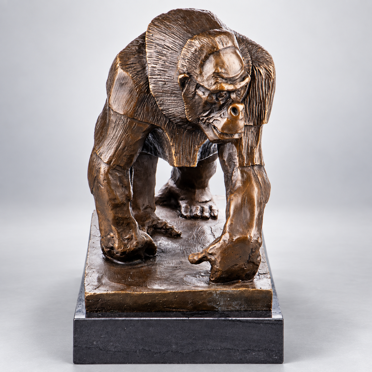 Gorilla Bronze Sculpture – view 3
