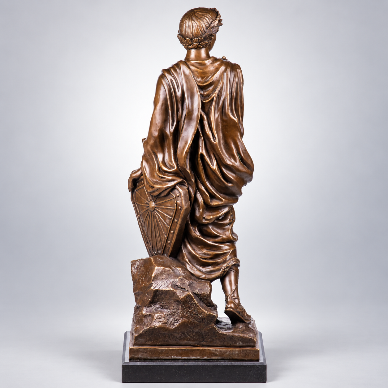 Julius Caesar Bronze Sculpture – Large Roman Statue – view 2