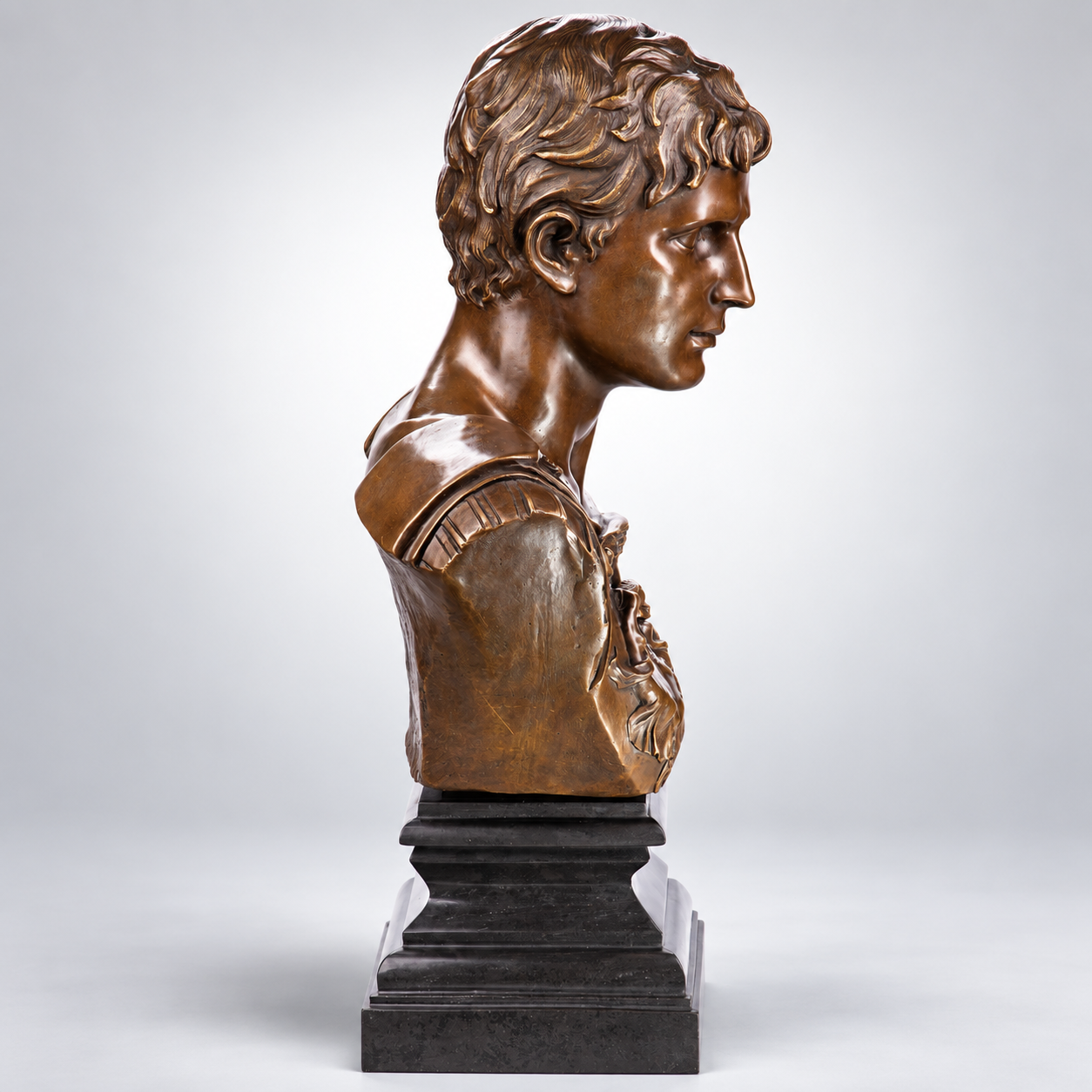 Emperor Augustus Bronze Bust – Large Roman Bust
