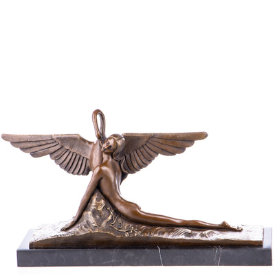 Leda and the Swan Art Deco Bronze Sculpture after Gennarelli