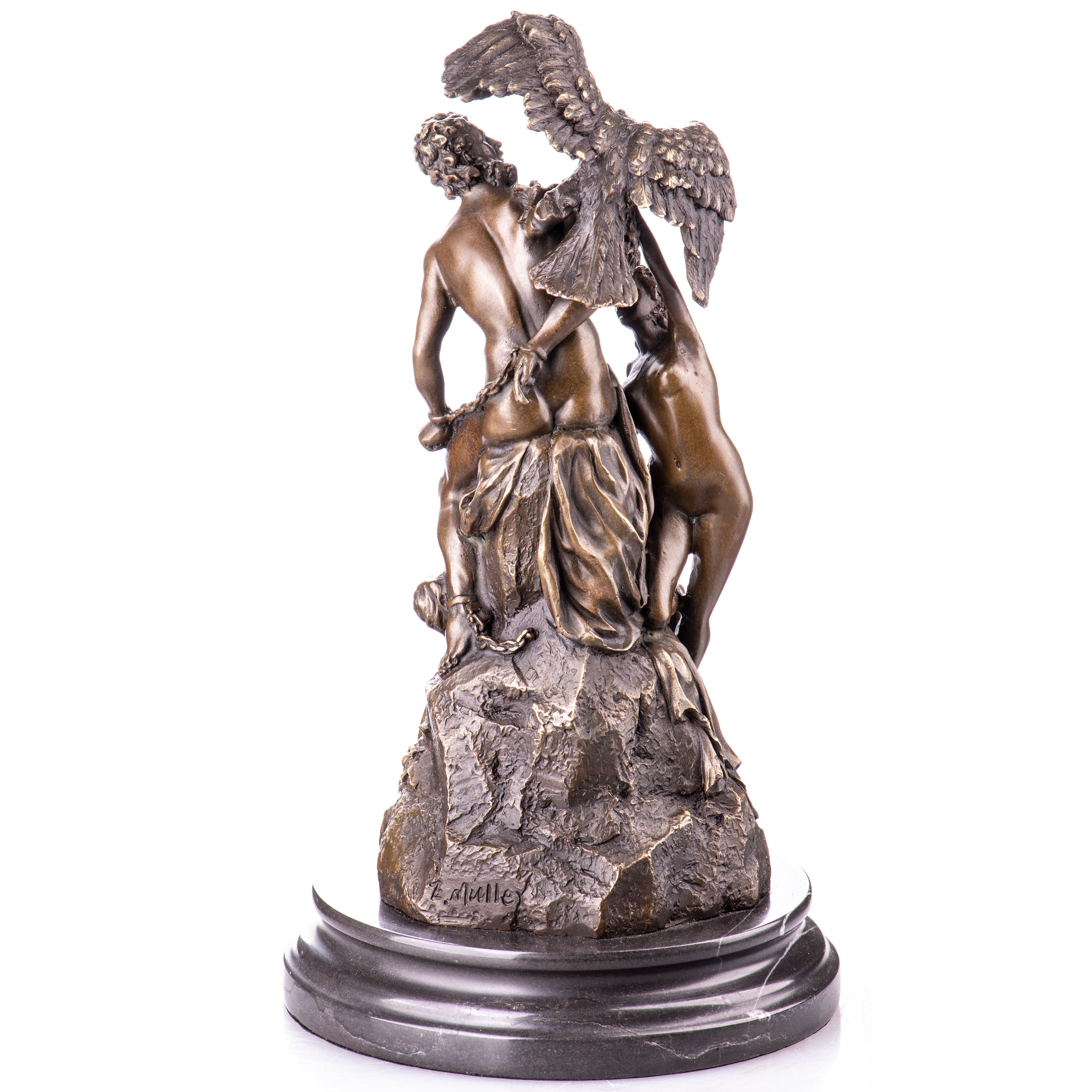 Prometheus Mourned by the Oceanids Bronze Sculpture after E. Müller
