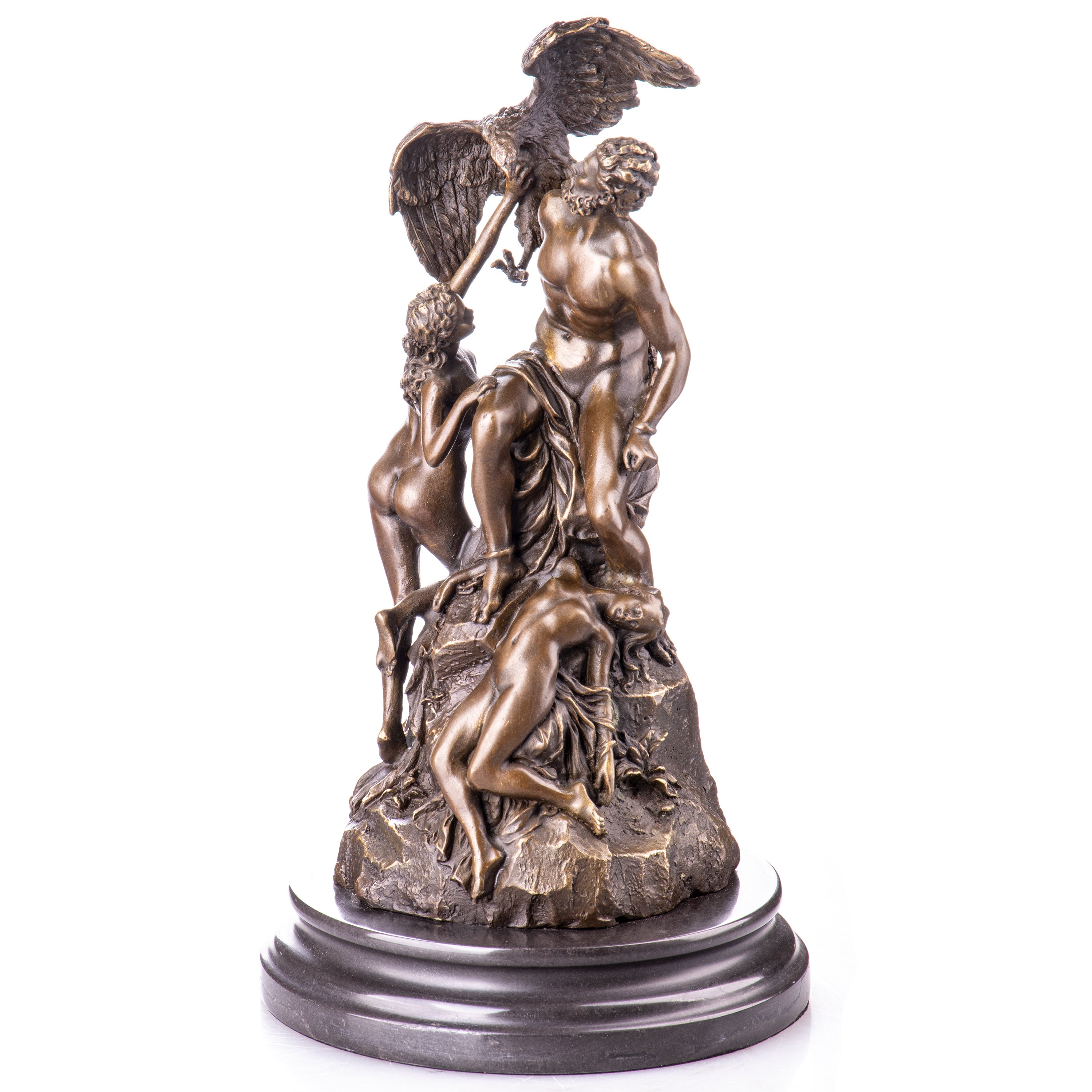 Prometheus Mourned by the Oceanids Bronze Sculpture after E. Müller