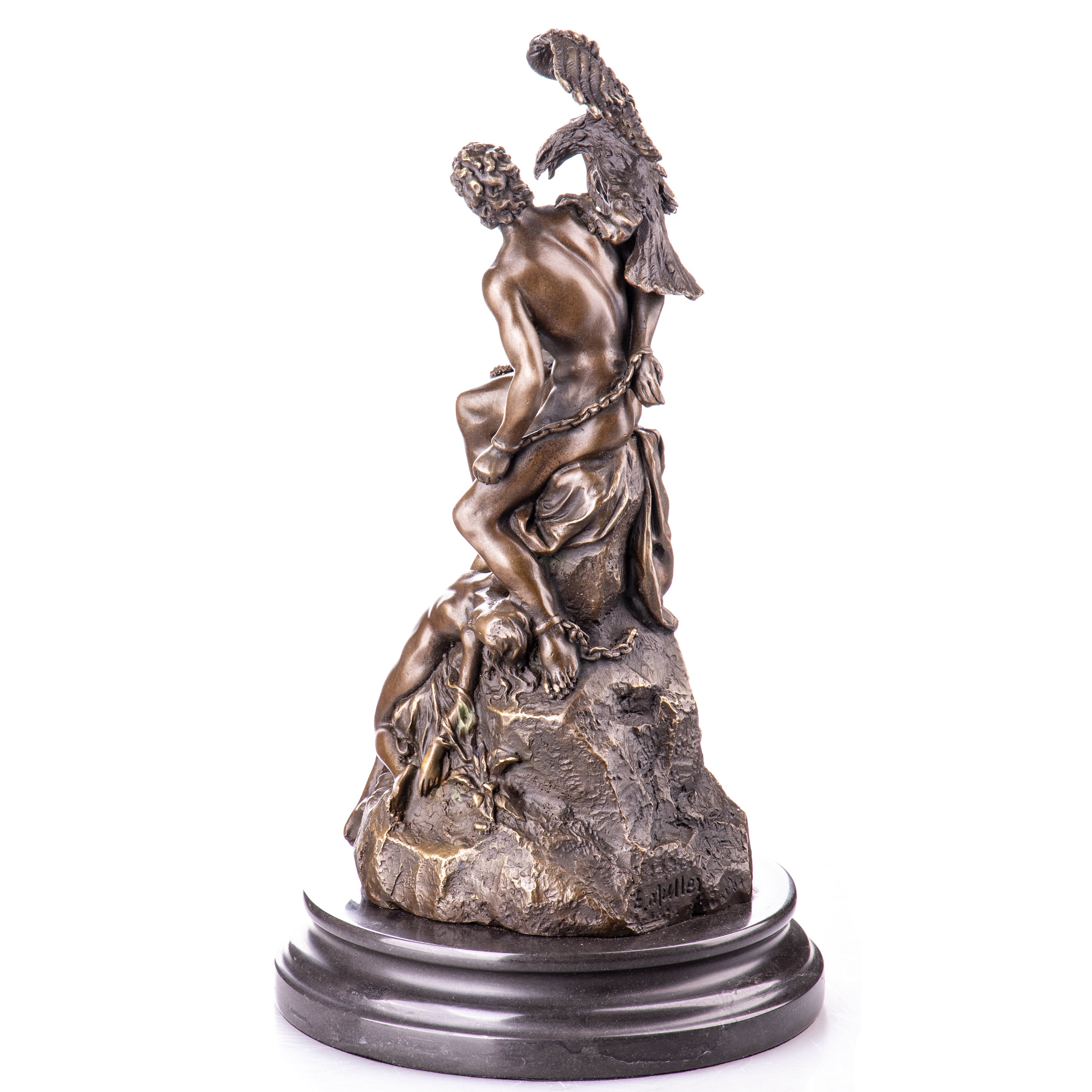 Prometheus Mourned by the Oceanids Bronze Sculpture after E. Müller
