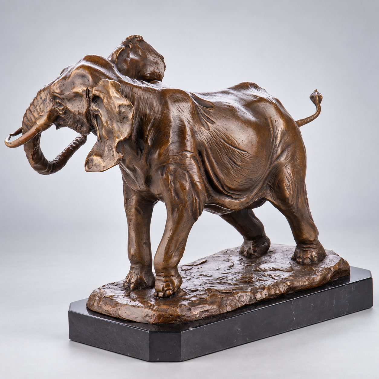 Elephant Bronze Sculpture – view 3
