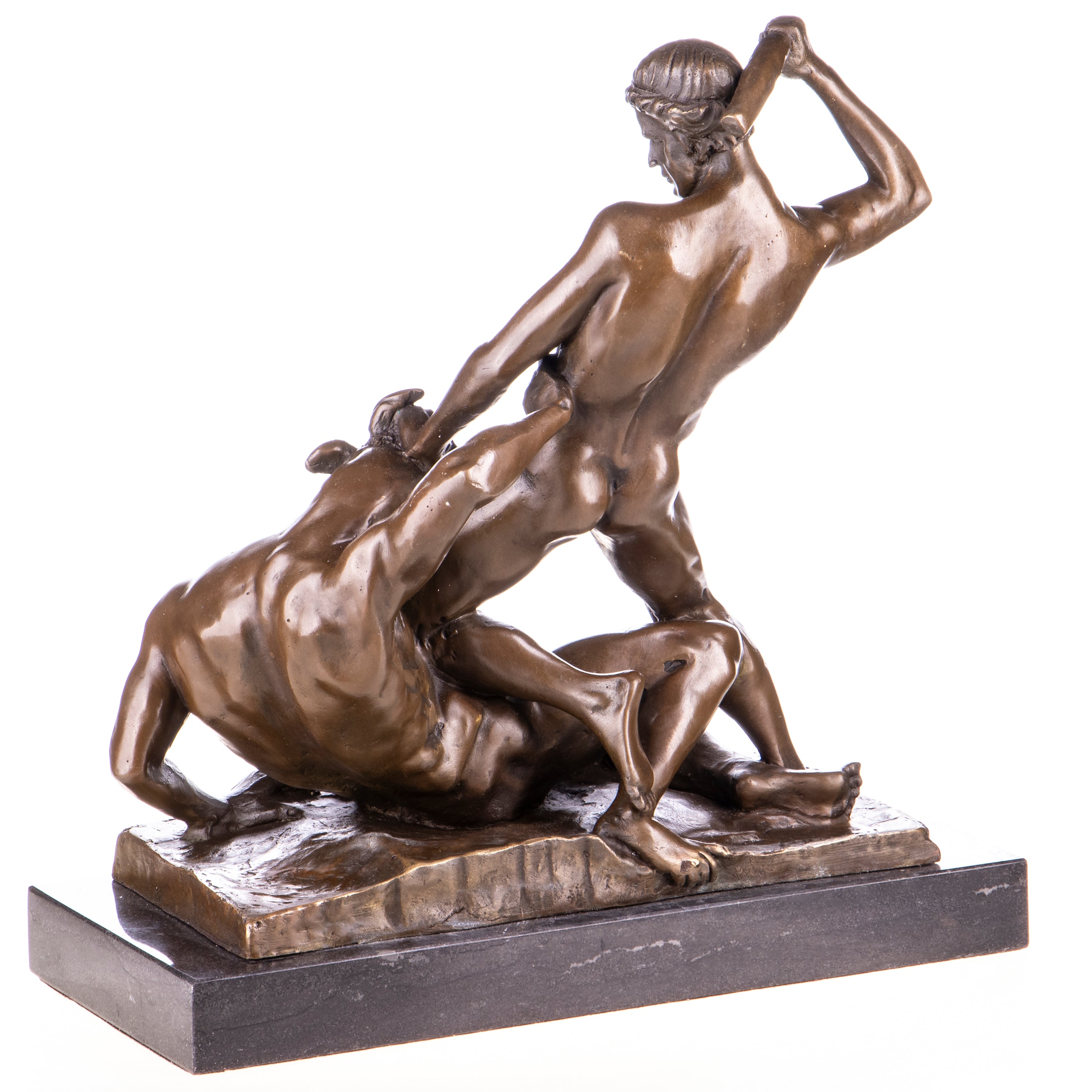 Theseus and the Minotaur Bronze Sculpture after Ramey