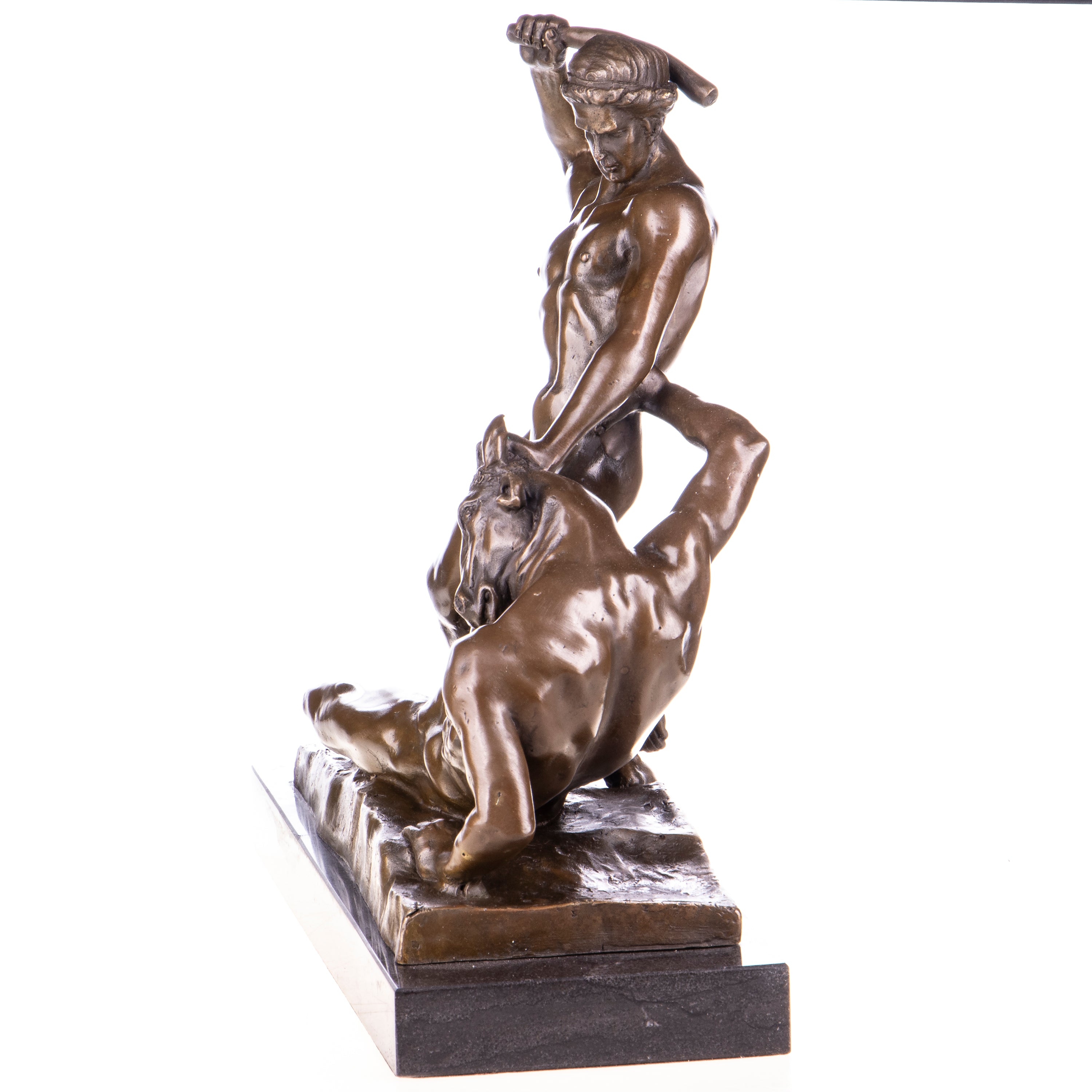 Theseus and the Minotaur Bronze Sculpture after Ramey