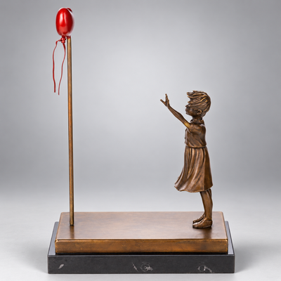 Banksy Balloon Girl Bronze Sculpture – Street Art Statue