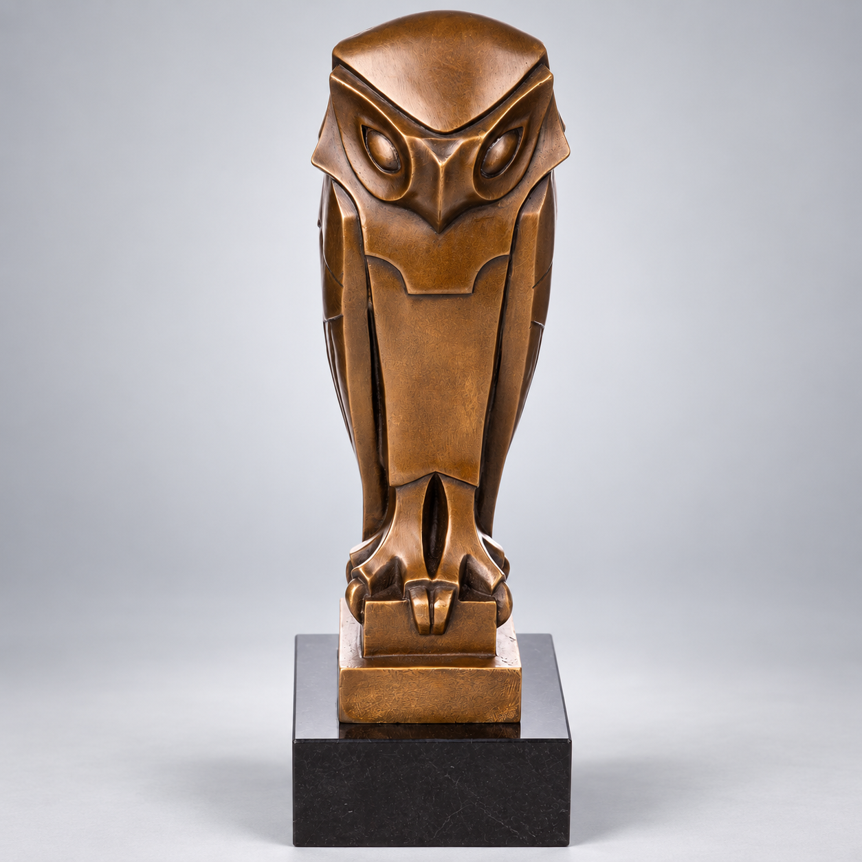 Owl Art Deco Bronze Sculpture – view 1