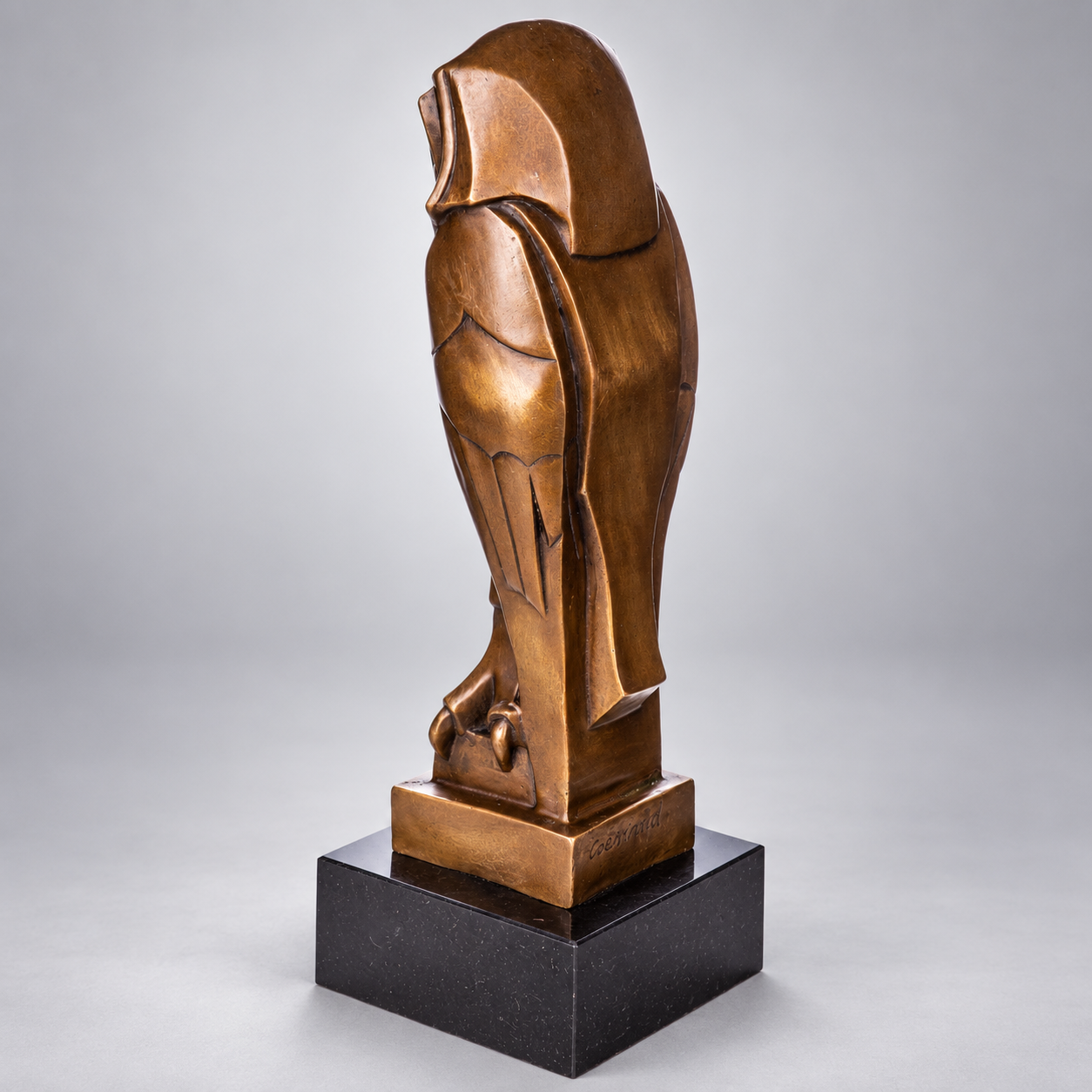 Owl Art Deco Bronze Sculpture – view 2