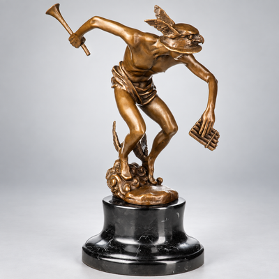 Hermes Bronze Sculpture – Greek God Statue