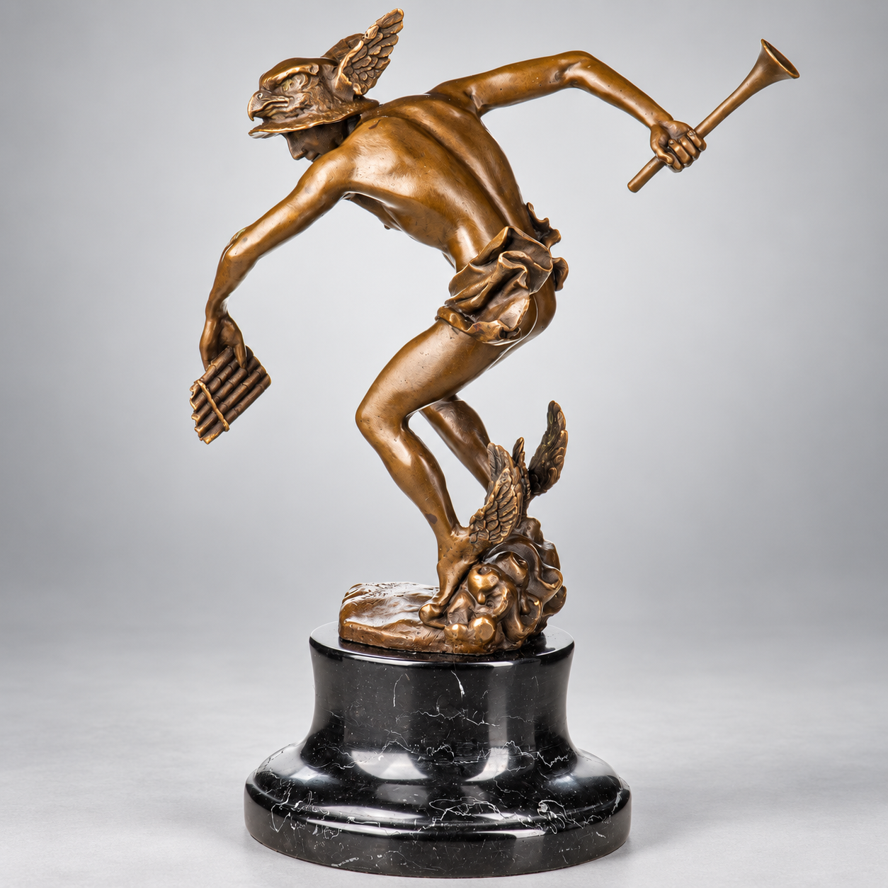 Hermes Bronze Sculpture – Greek God Statue