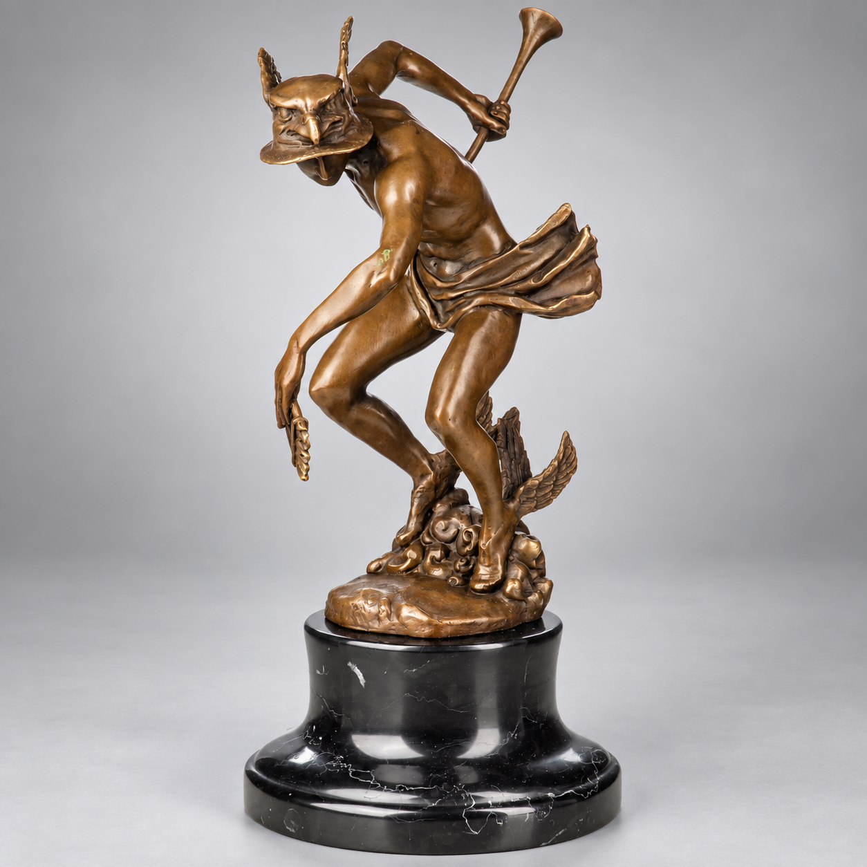Hermes Bronze Sculpture – Greek God Statue