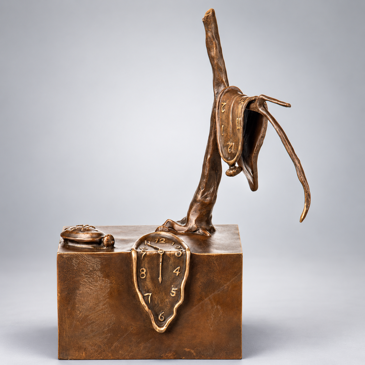 Melting Clock Bronze Sculpture after Salvador Dalí