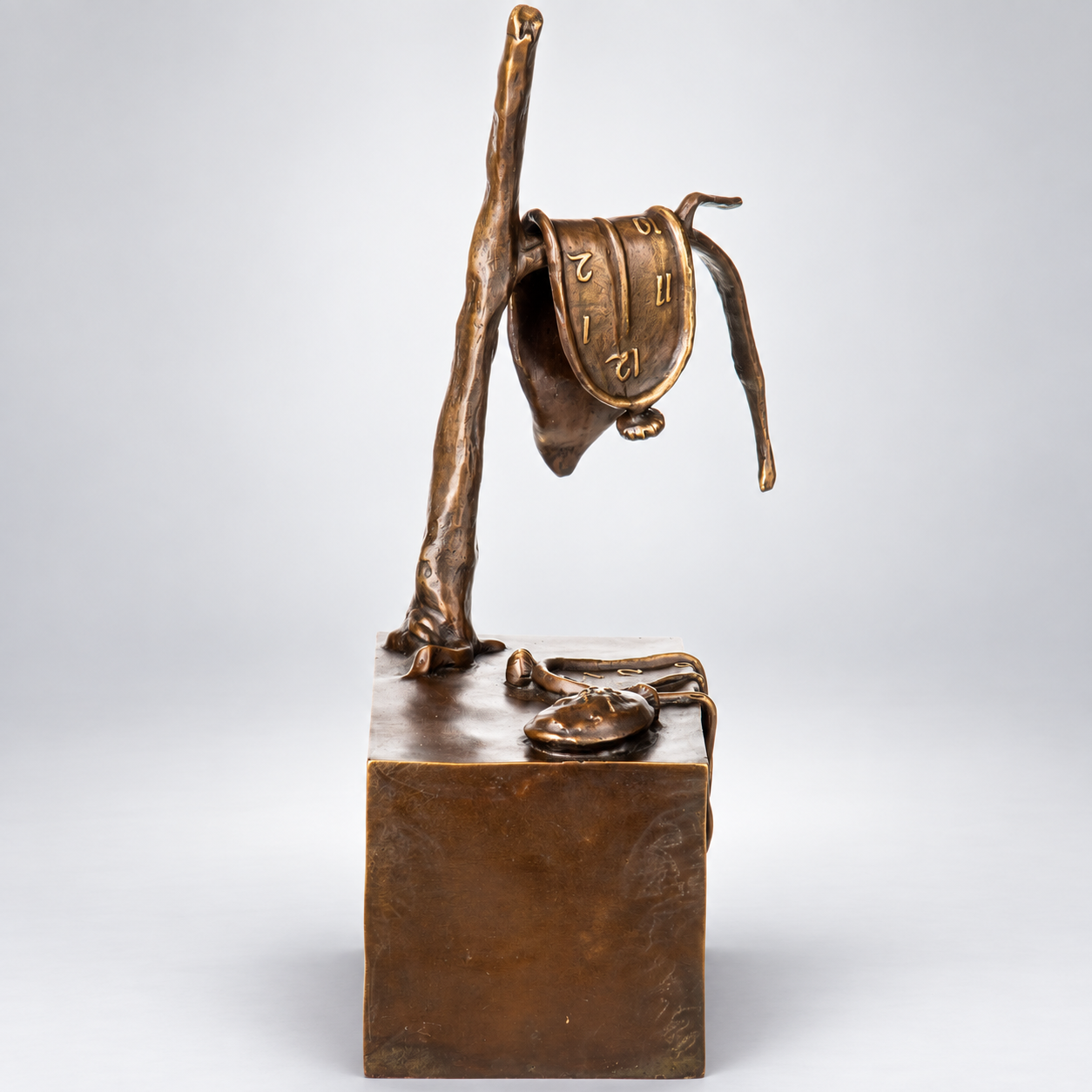 Melting Clock Bronze Sculpture after Salvador Dalí