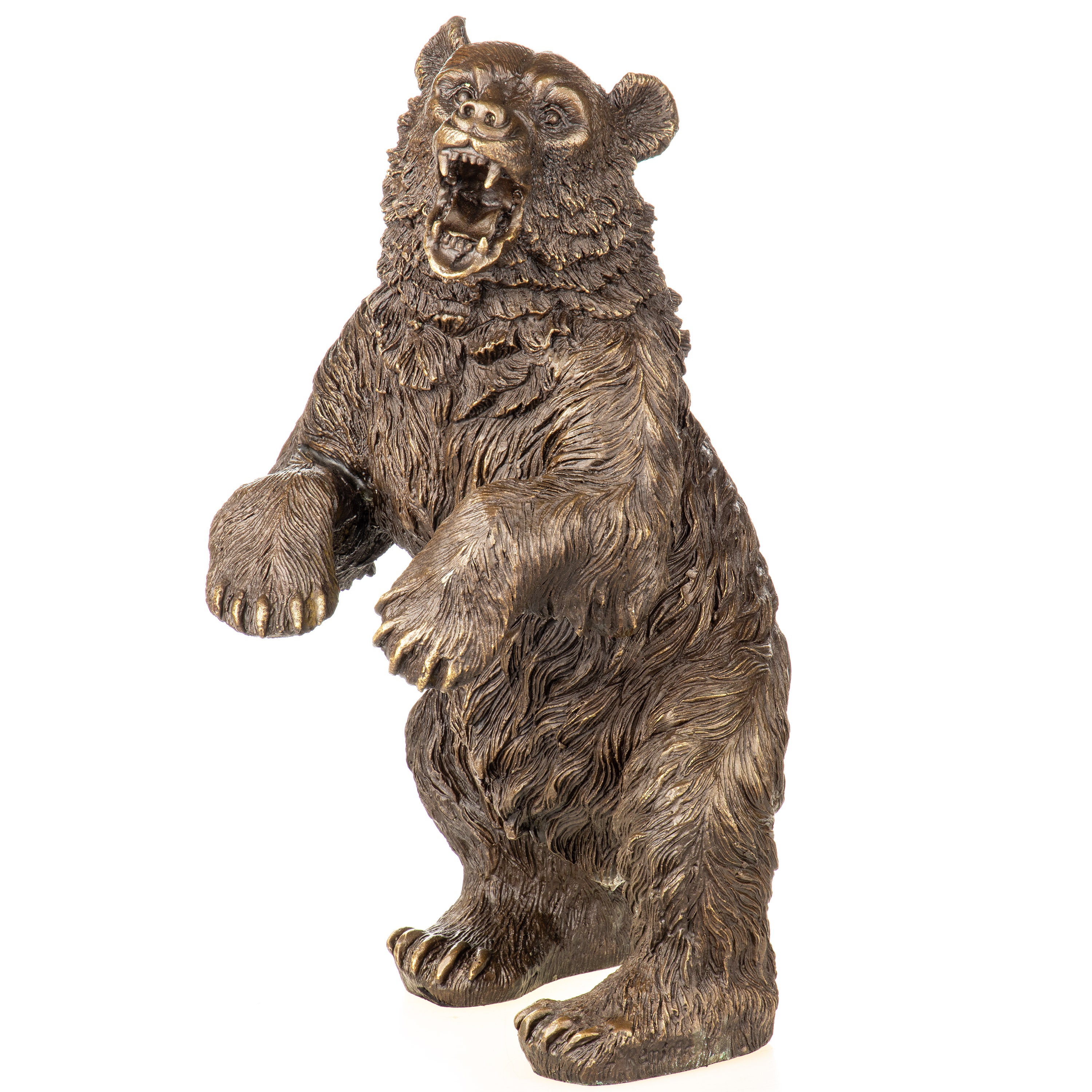 Bear Bronze Sculpture – Large – view 4