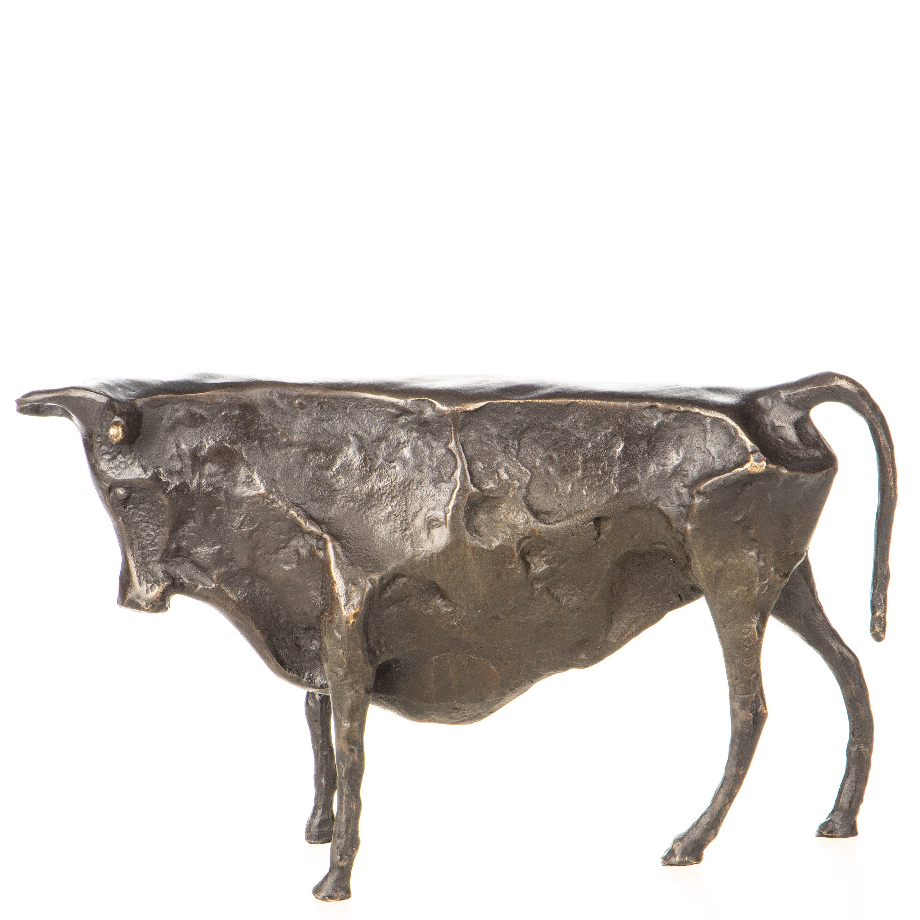 Bull Modern Bronze Sculpture – view 3