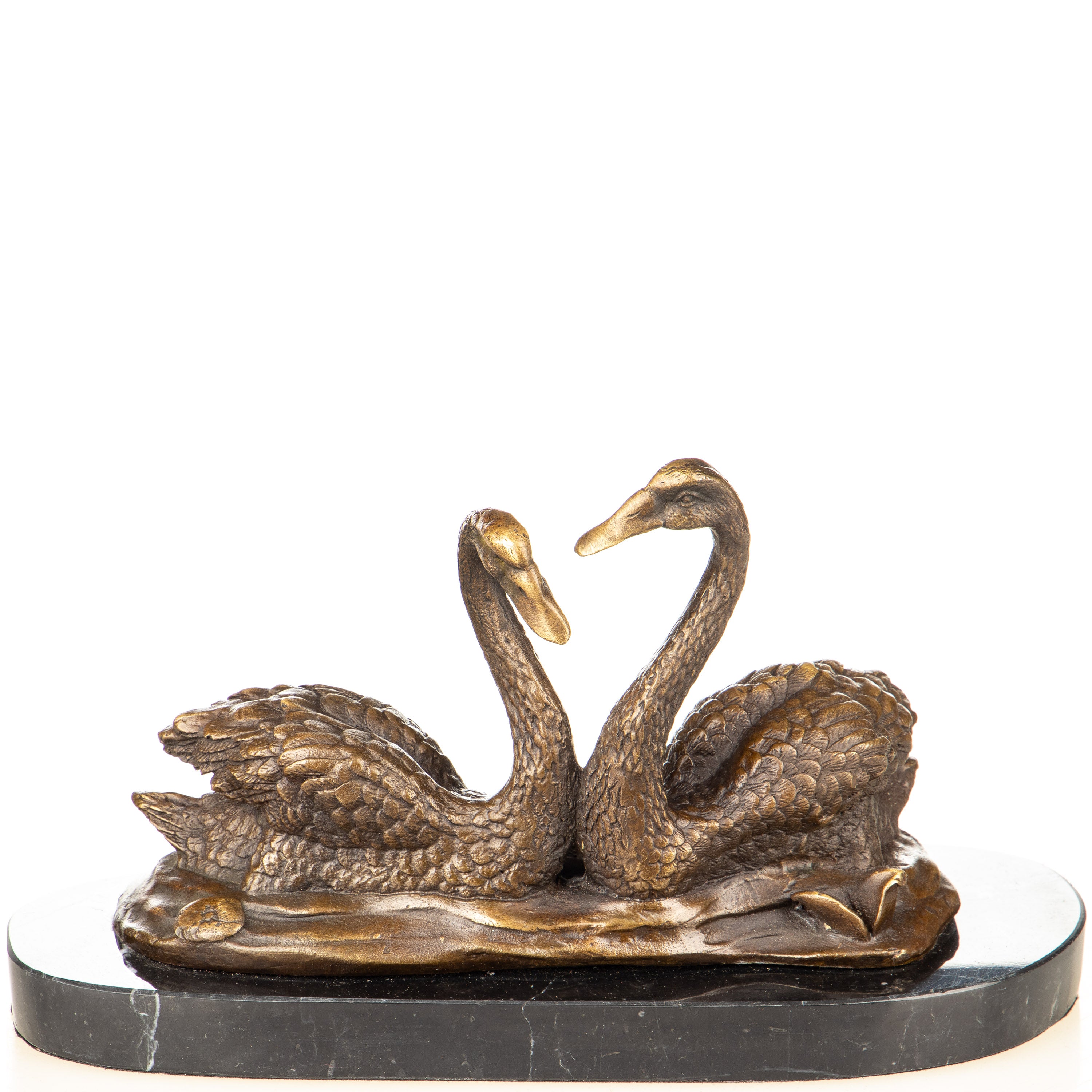 Swan Pair Bronze Sculpture
