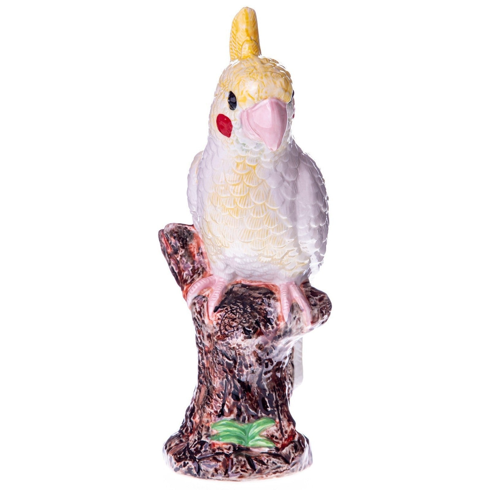 Yellow Crested Cockatoo Ceramic Figurine | Figurines & Statues