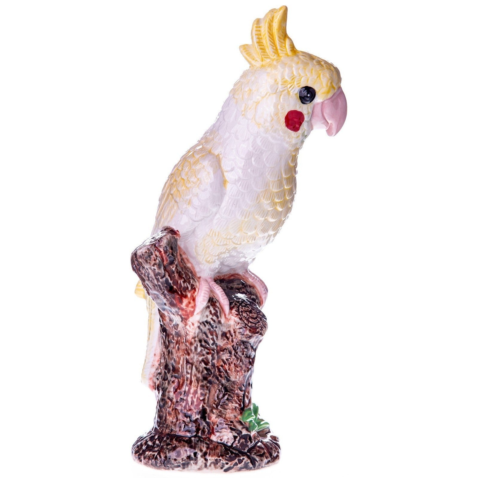 Yellow Crested Cockatoo Ceramic Figurine | Figurines & Statues