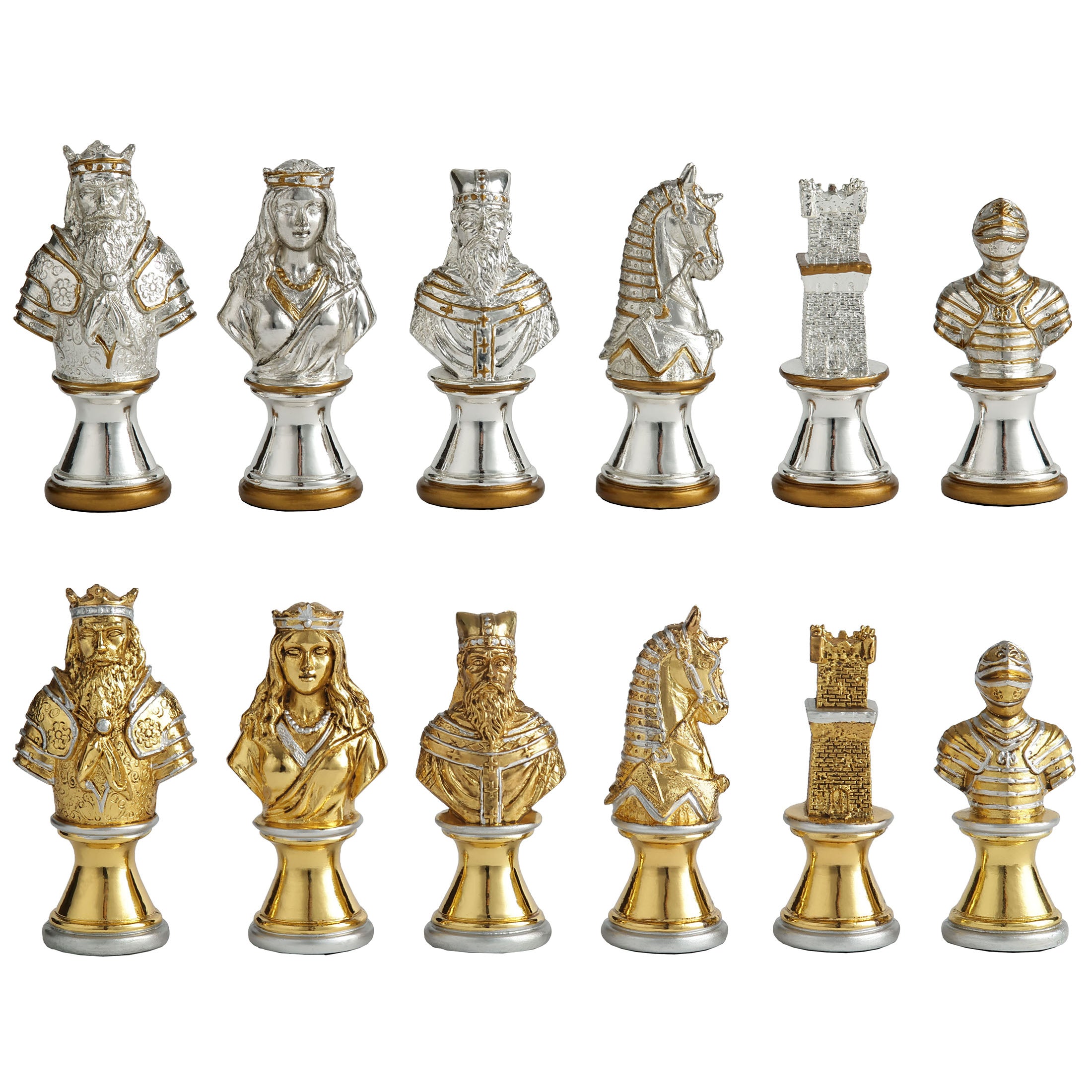 Medieval Times Crusades Knight Chessmen Set (32 pcs per set) (Collector Box Board)