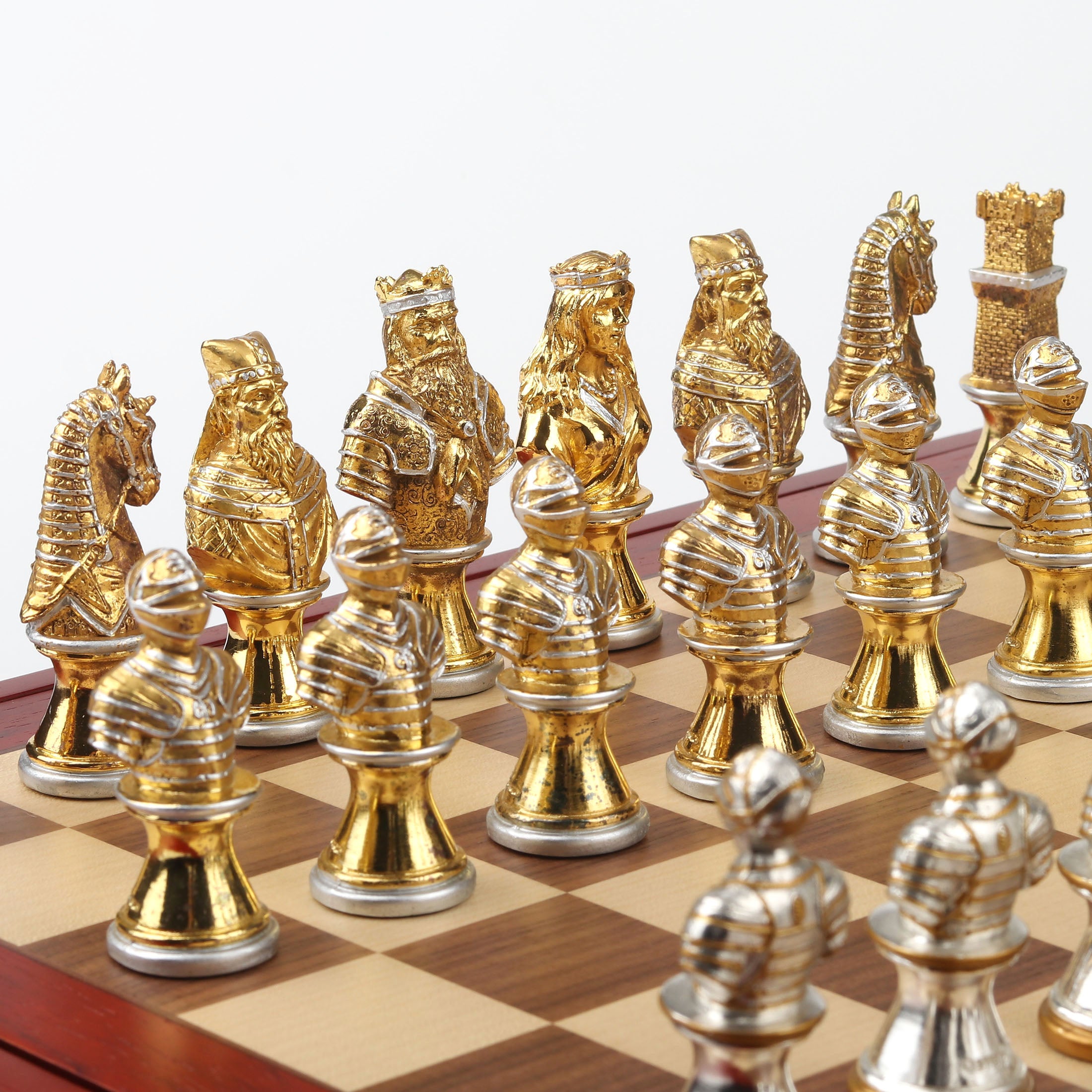 Medieval Times Crusades Knight Chessmen Set (32 pcs per set) (Collector Box Board)