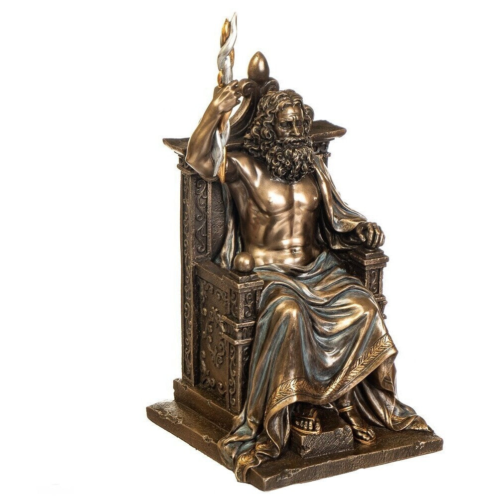 Zeus Throne with Lightning | Mythology & Deity Sculptures