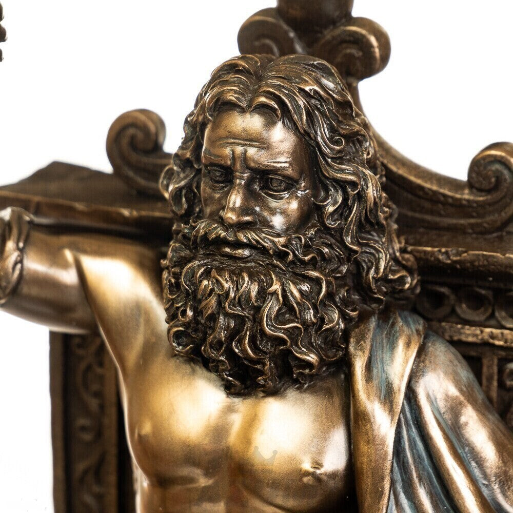 Zeus Throne with Lightning | Mythology & Deity Sculptures