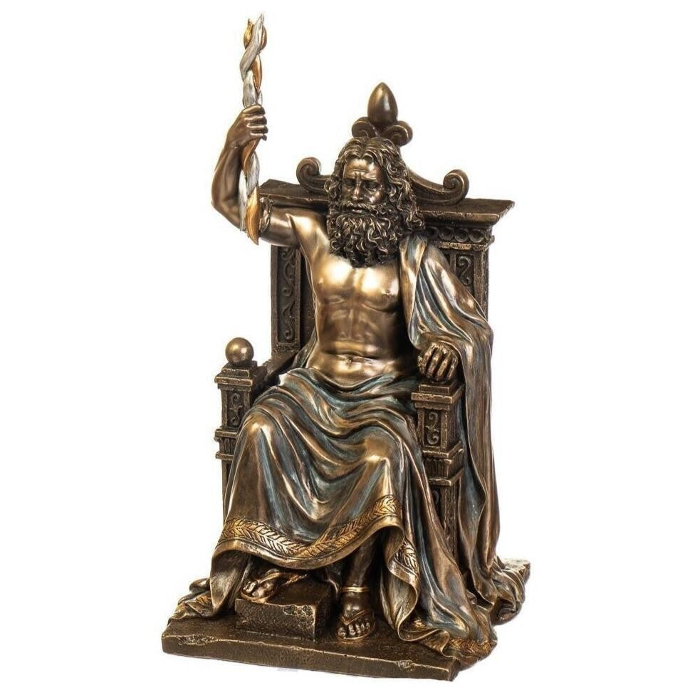 Zeus Throne with Lightning | Mythology & Deity Sculptures