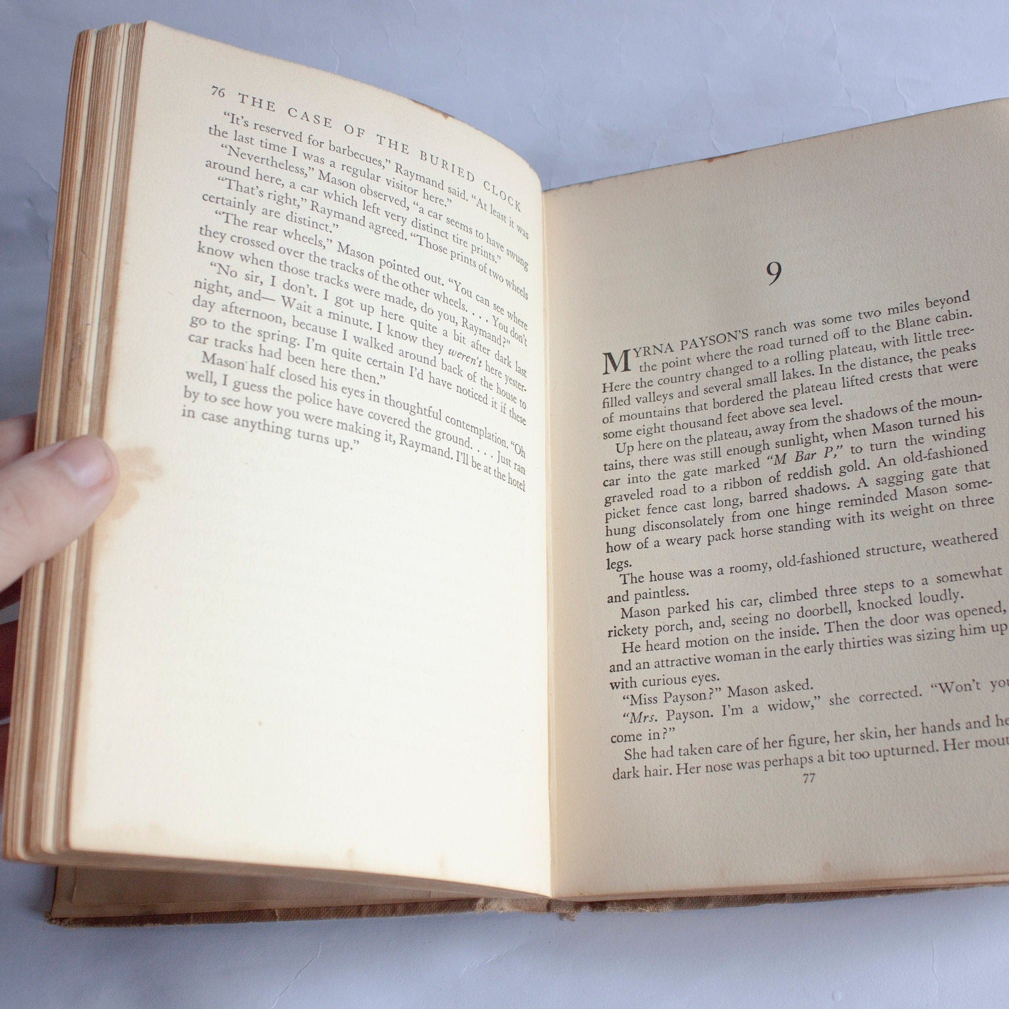 1943 Erle Stanley Gardner "The Case of The Buried Clock" First Edition Book