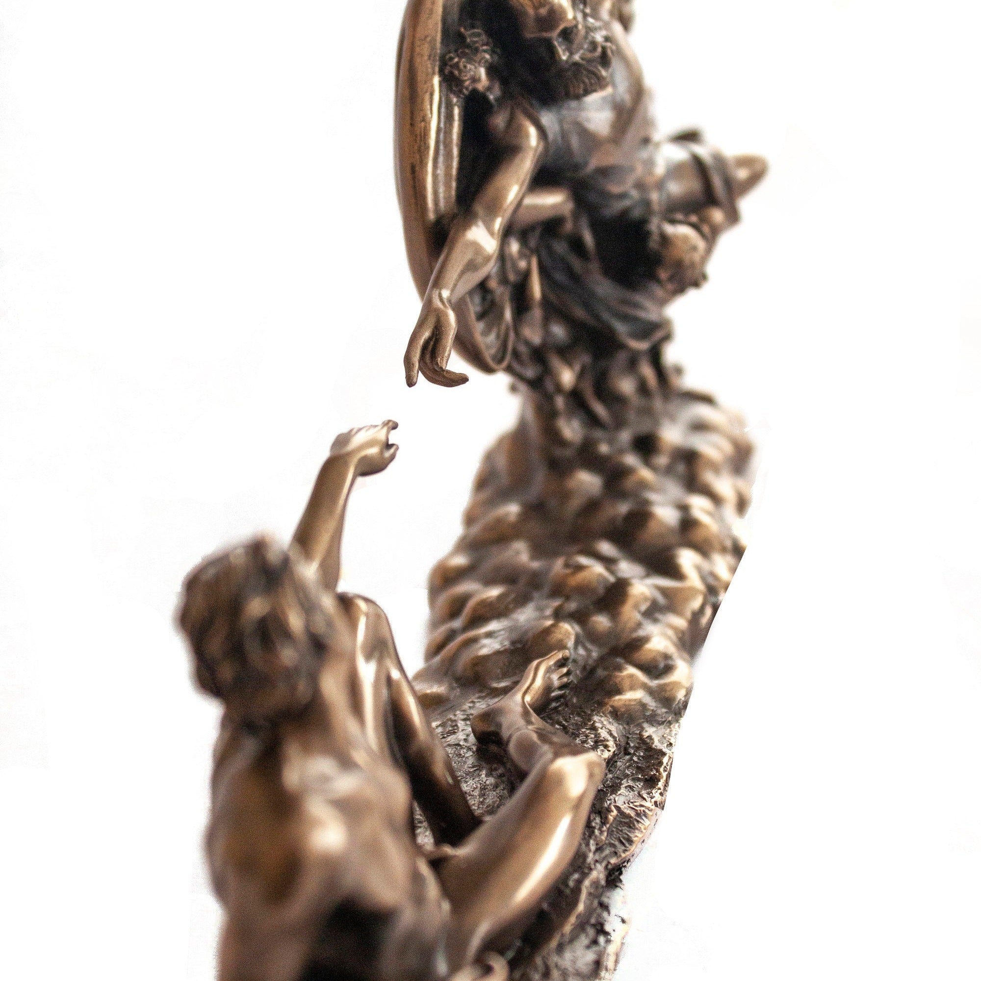 The Creation of Adam Sculpture Michelangelo Inspired Sistine Chapel