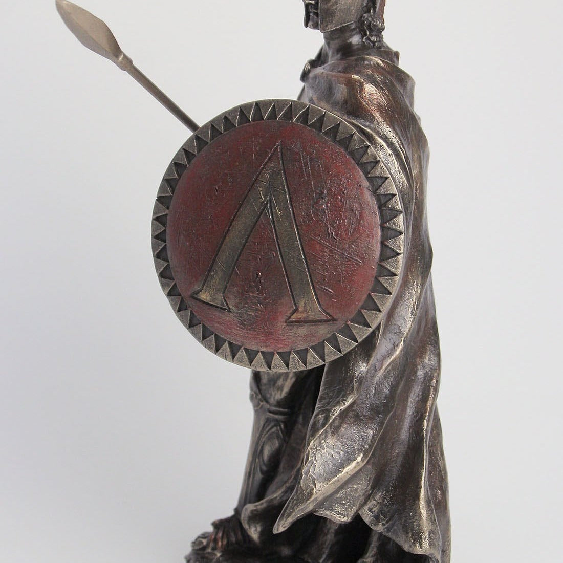 Bronze Finish Spartan King Leonidas Statue: Greek Sculpture Figurine