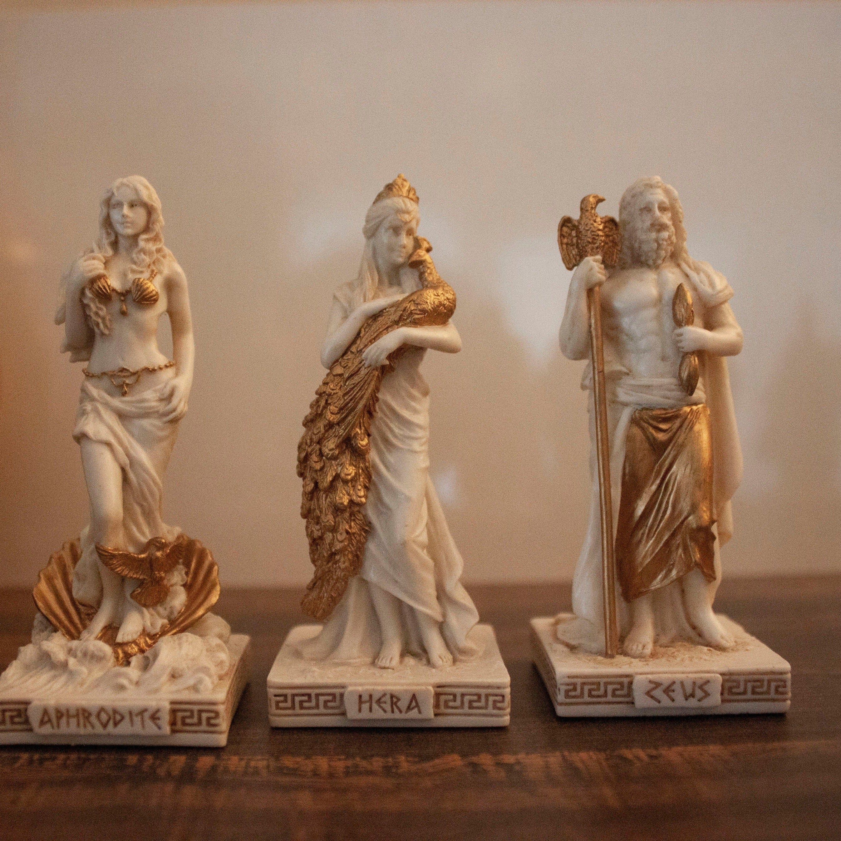 Twelve Olympians Greek Gods Statue Figurine with Display Stand