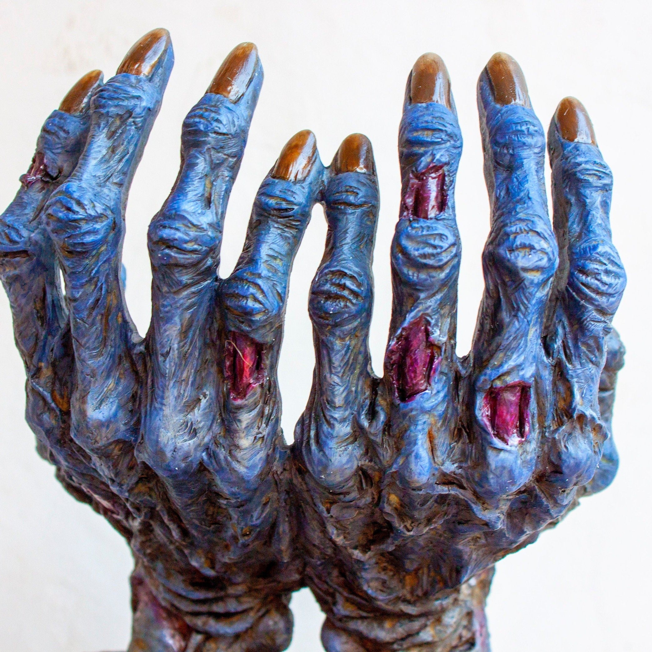 Veronese Design Zombie Hand Statue: Halloween Decor Sculpture