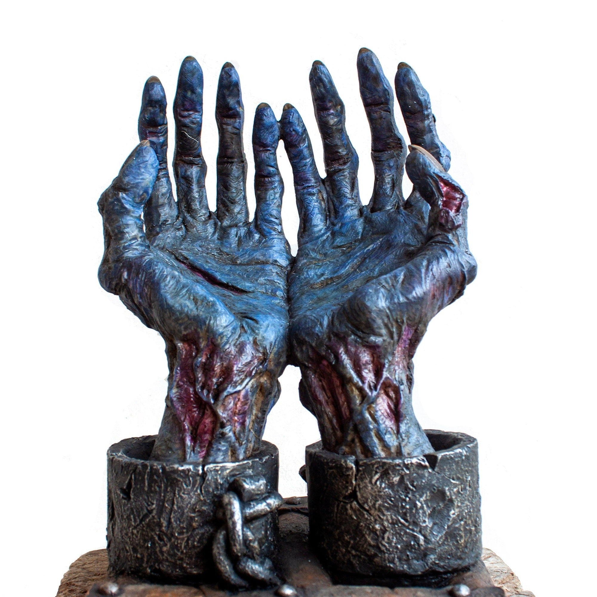Veronese Design Zombie Hand Statue: Halloween Decor Sculpture