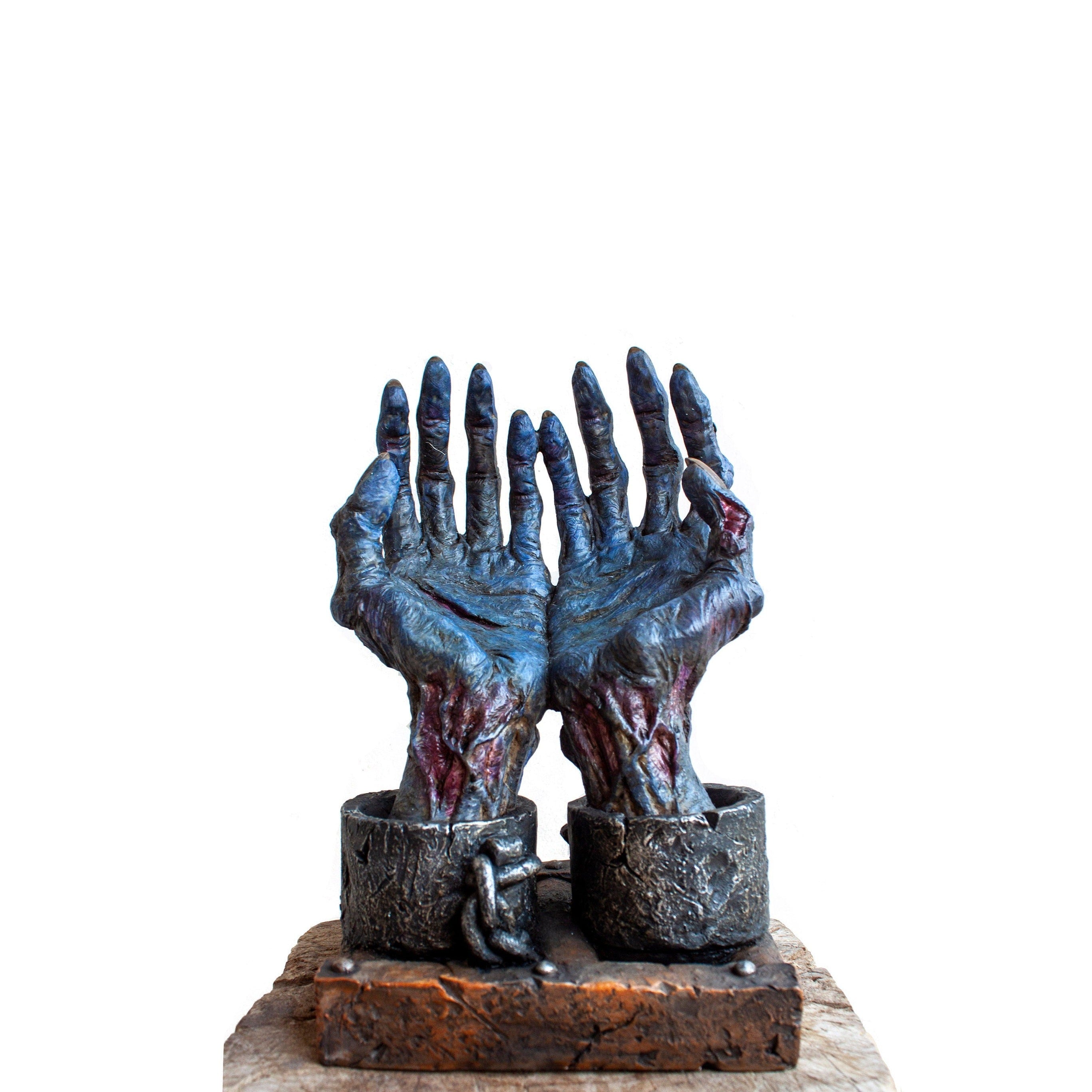 Veronese Design Zombie Hand Statue: Halloween Decor Sculpture