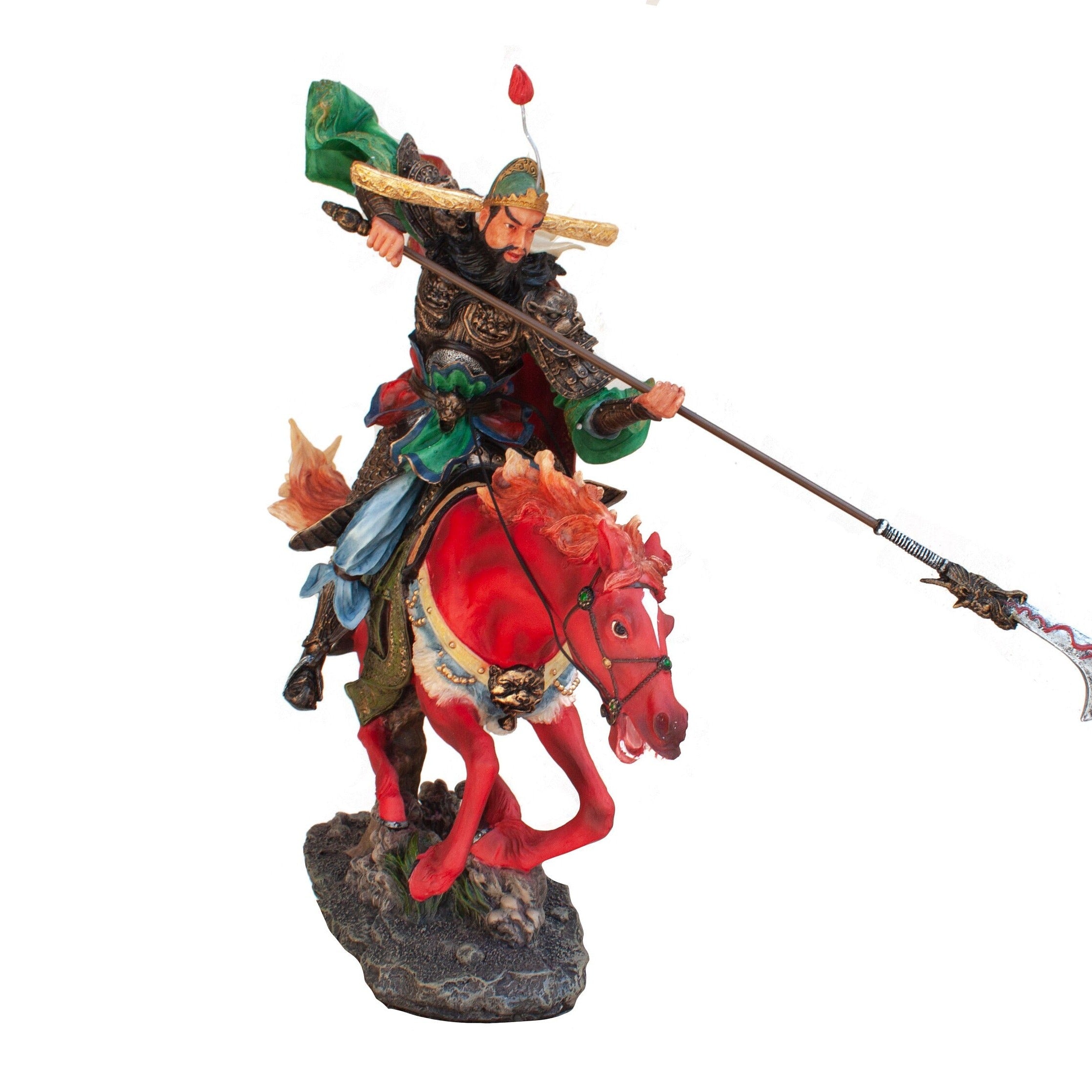 Guan Yu Cold Cast Resin Statue: Romance of The Three Kingdoms Decor