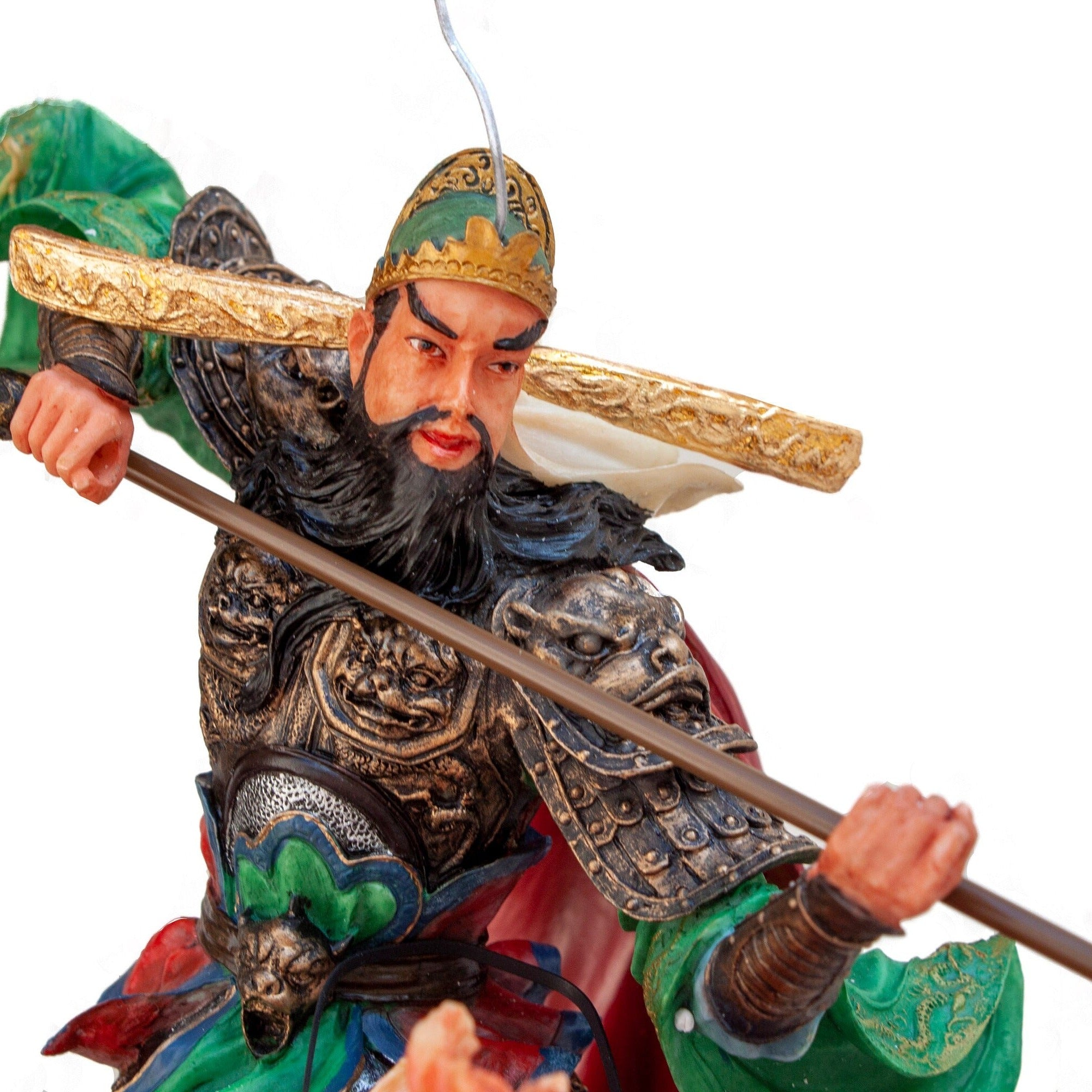 Guan Yu Cold Cast Resin Statue: Romance of The Three Kingdoms Decor