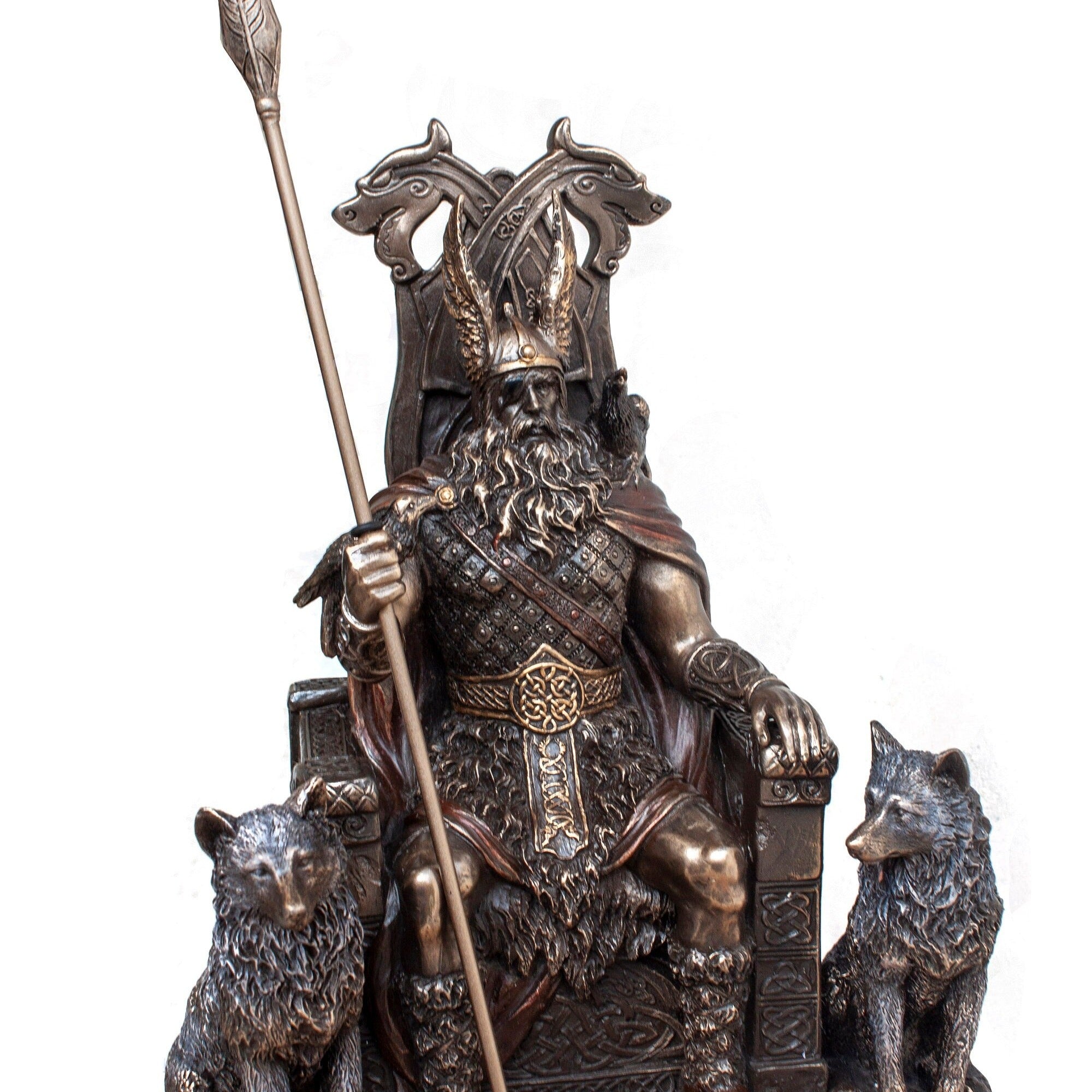 Odin Statue Figurine, Norse God on Throne - Veronese Design