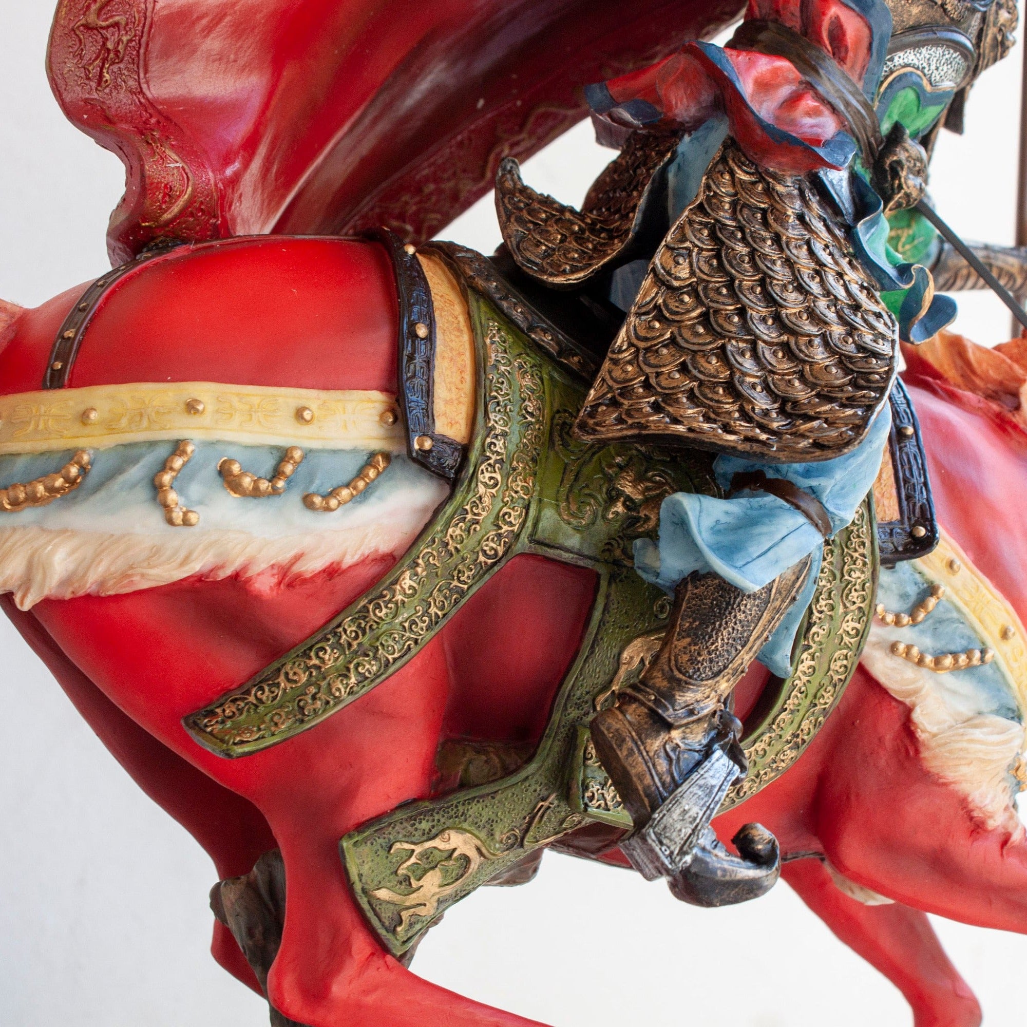 Guan Yu Cold Cast Resin Statue: Romance of The Three Kingdoms Decor