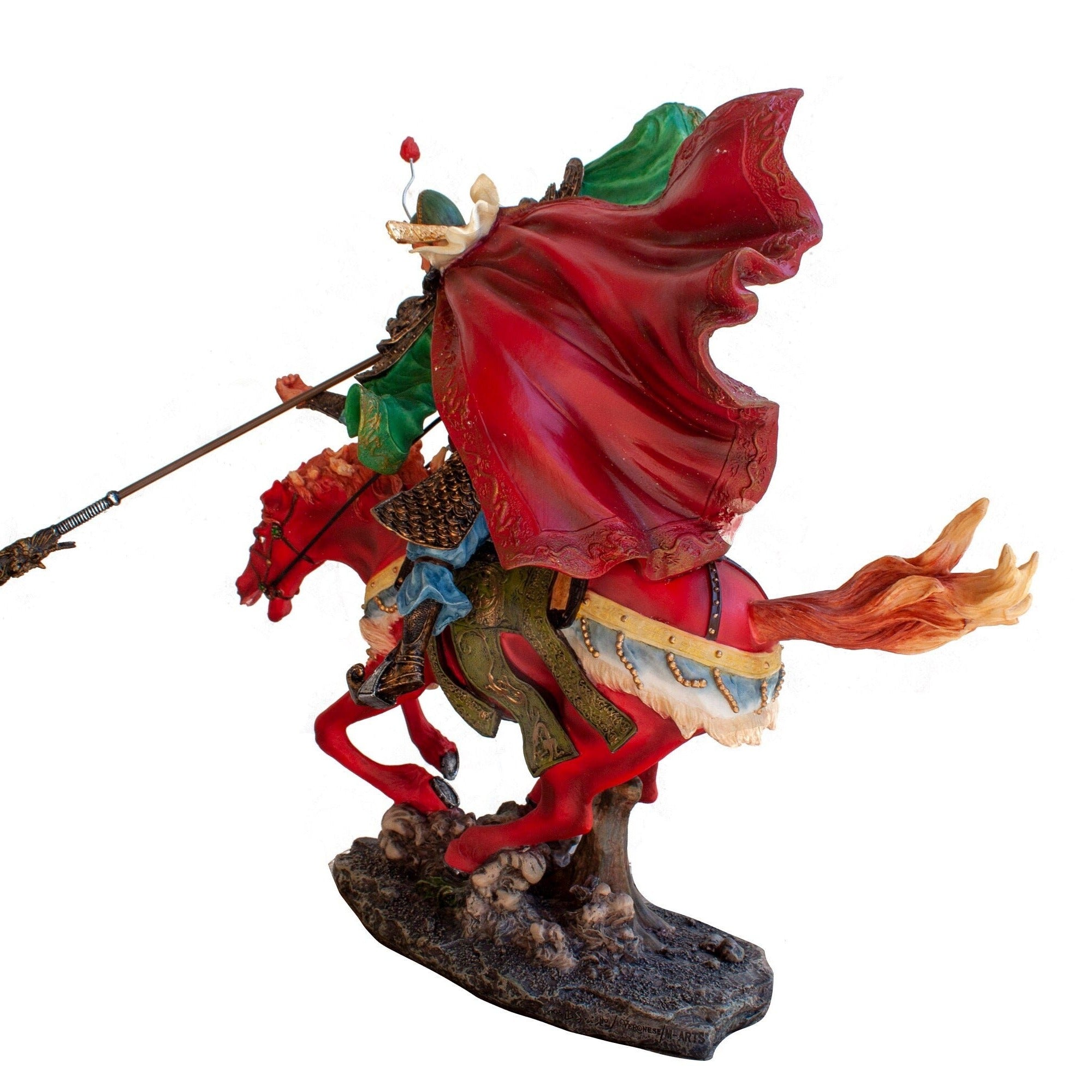 Guan Yu Cold Cast Resin Statue: Romance of The Three Kingdoms Decor