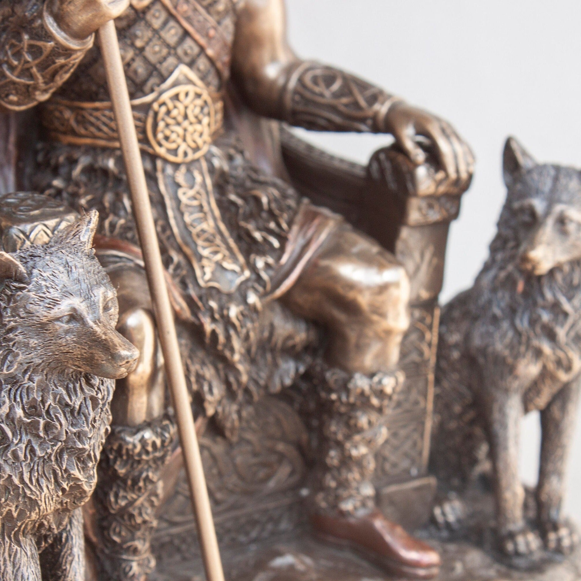 Odin Statue Figurine, Norse God on Throne - Veronese Design