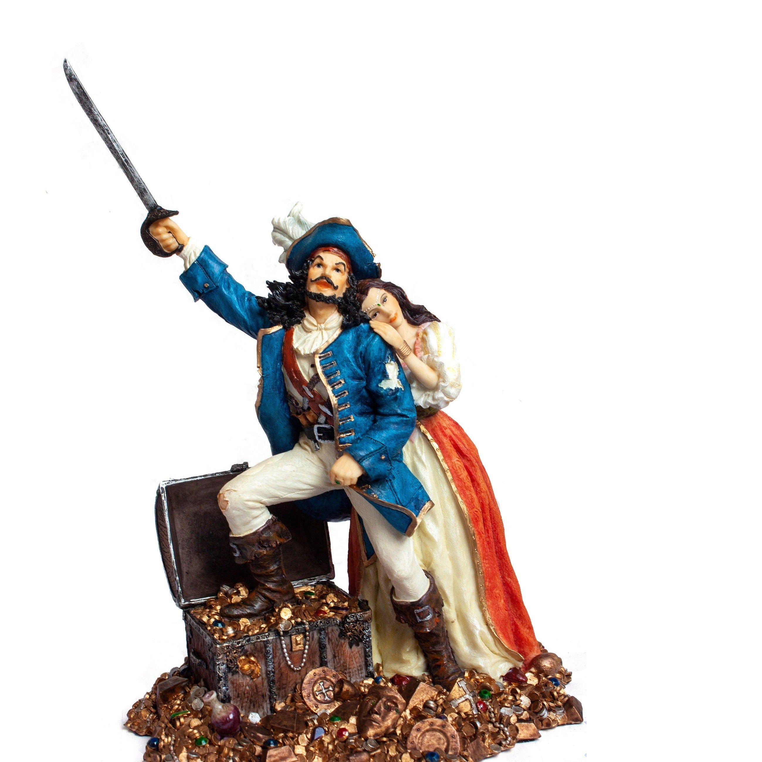 Pirate with Treasure Figurine, Veronese Design