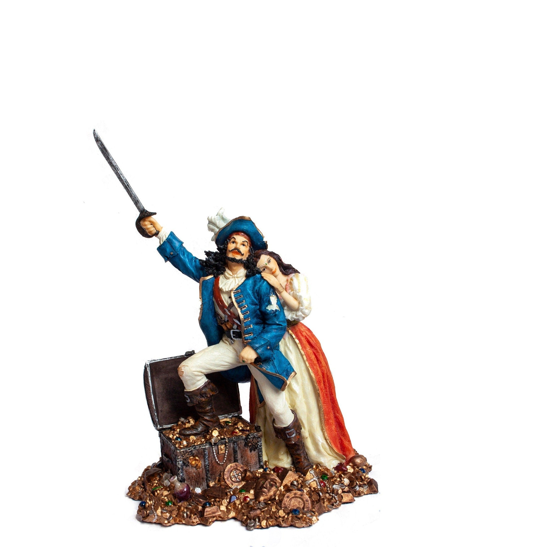 Pirate with Treasure Figurine, Veronese Design