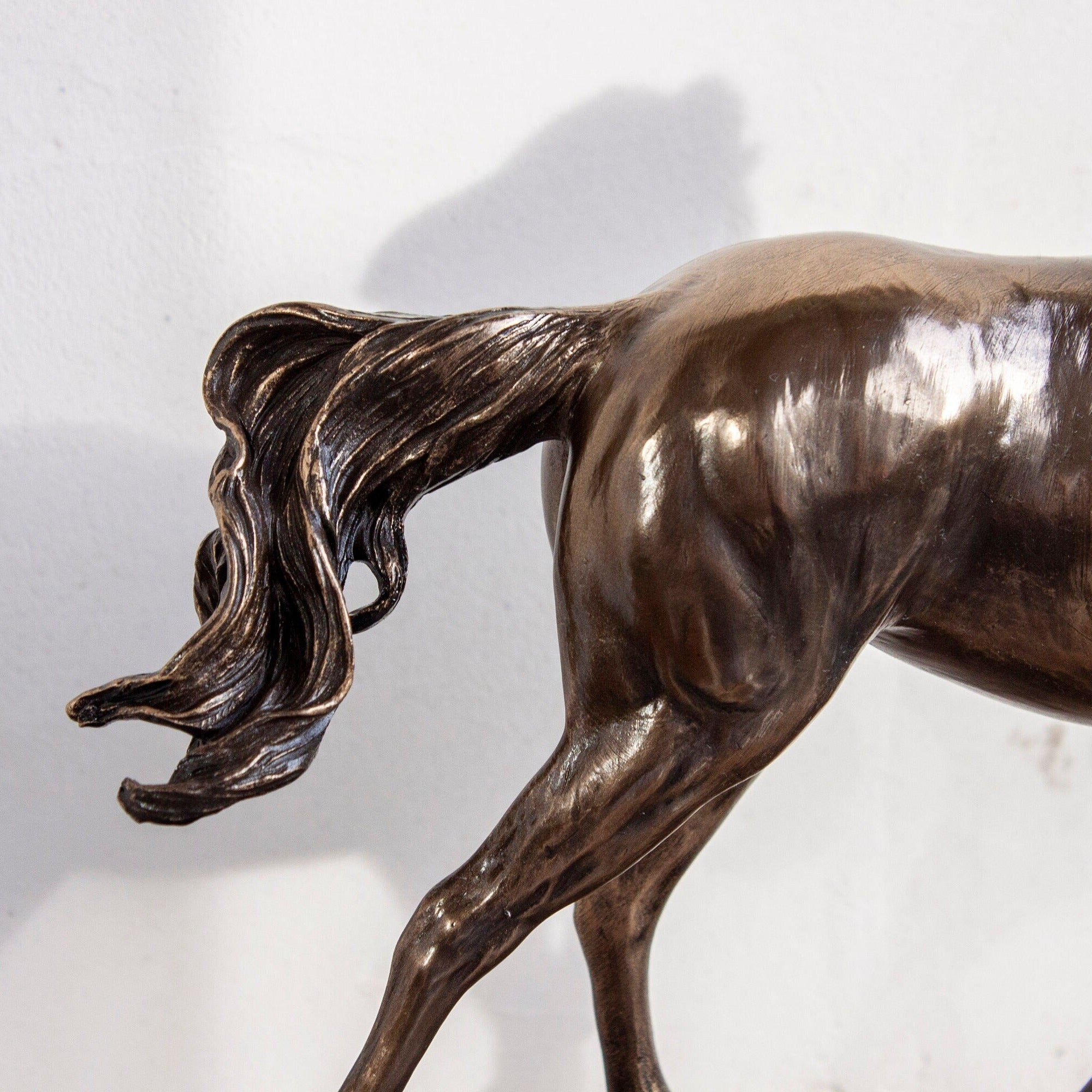 Galloping Stallion Horse Statue