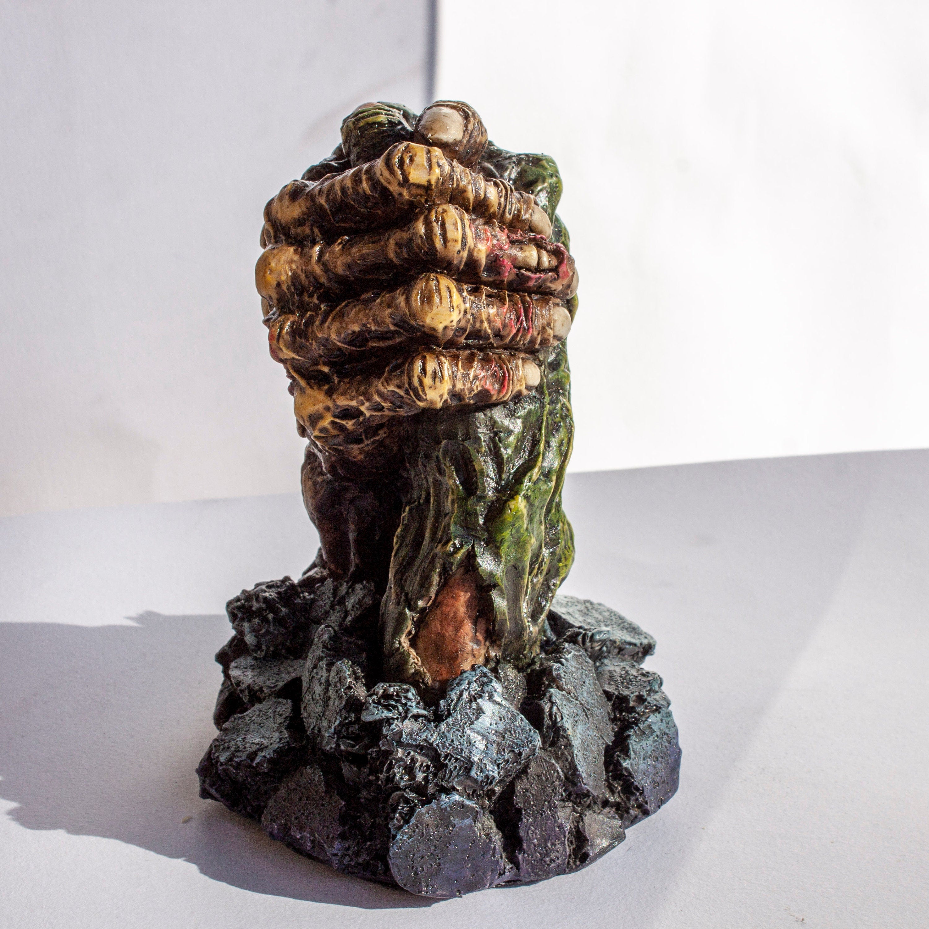Zombie Hand Statue: Cold Cast Resin Sculpture